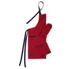 Cotton Red Apron + Oven Glove + Pot Holder (Pack of 3)