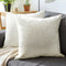 Embossed Velvet Cream Cushion Cover (Pack of 2)
