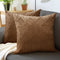 Embossed Velvet Coffee Cushion Cover (Pack of 2)