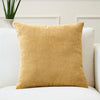 Chenille Solid Mustard Cushion Cover (Pack of 1)