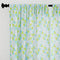 Micro Big Triangles Aqua Curtain (Pack of 2)