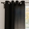 Canvas Jet Black Curtain (Pack of 1)