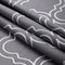 Polyester Printed Trellis Grey Fabric (1 Meter)