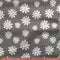 20s Sheeting Grey Daisy Fabric (1 Meter)