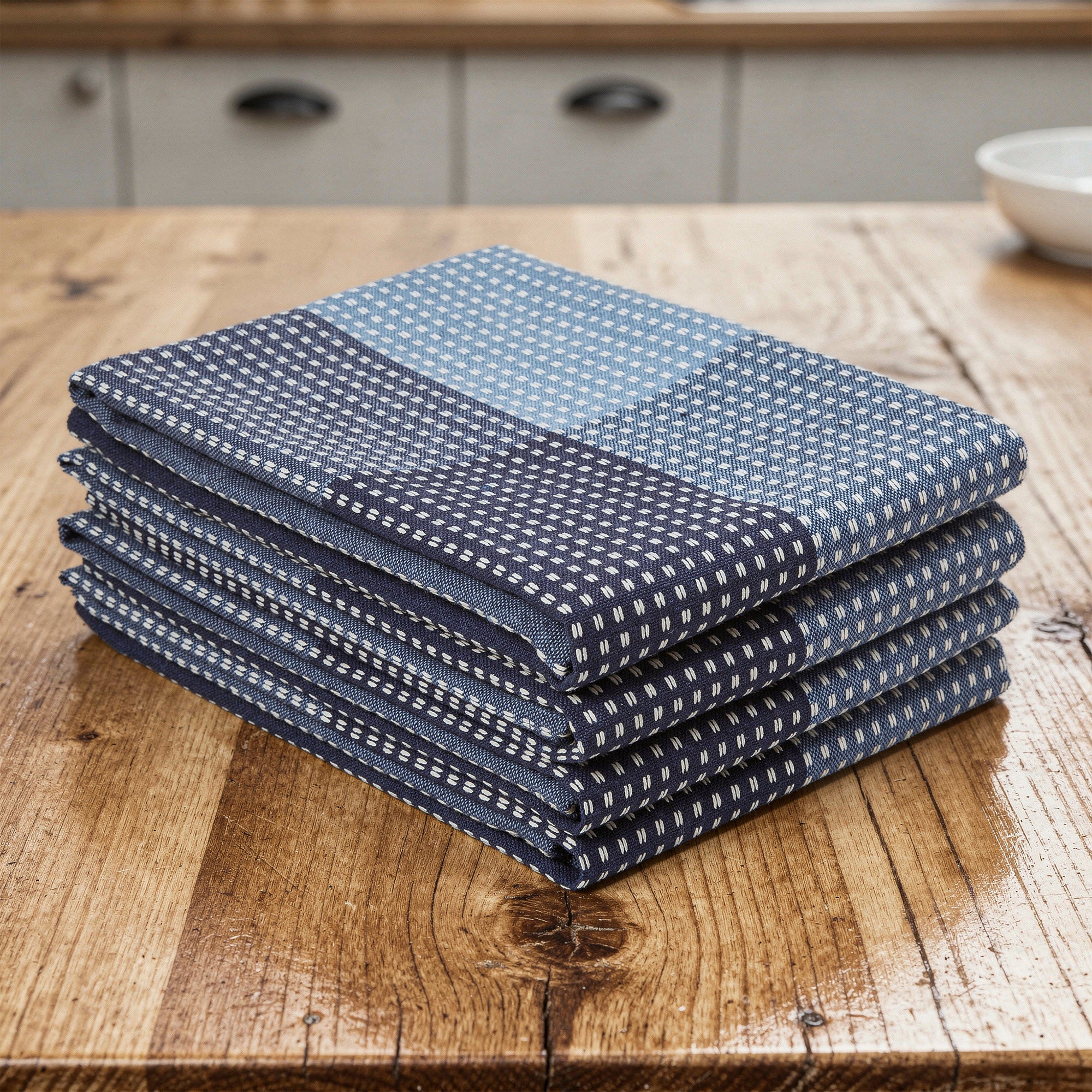 Cotton Blue Kitchen Towel