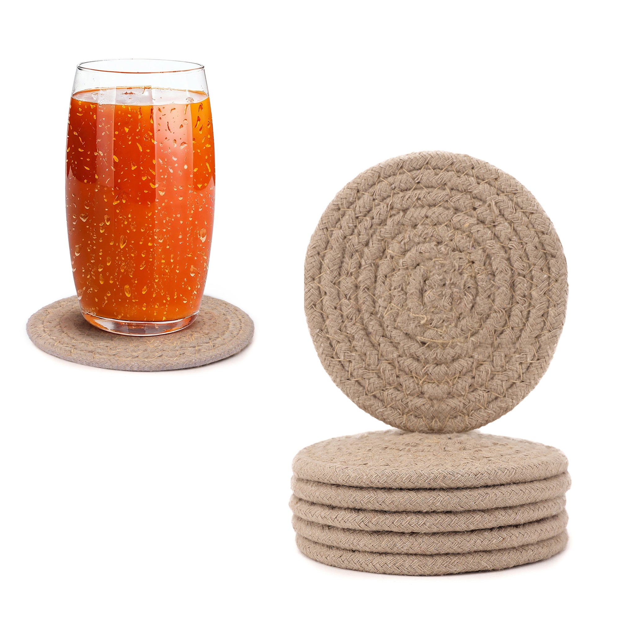 Cotton Beige Coaster