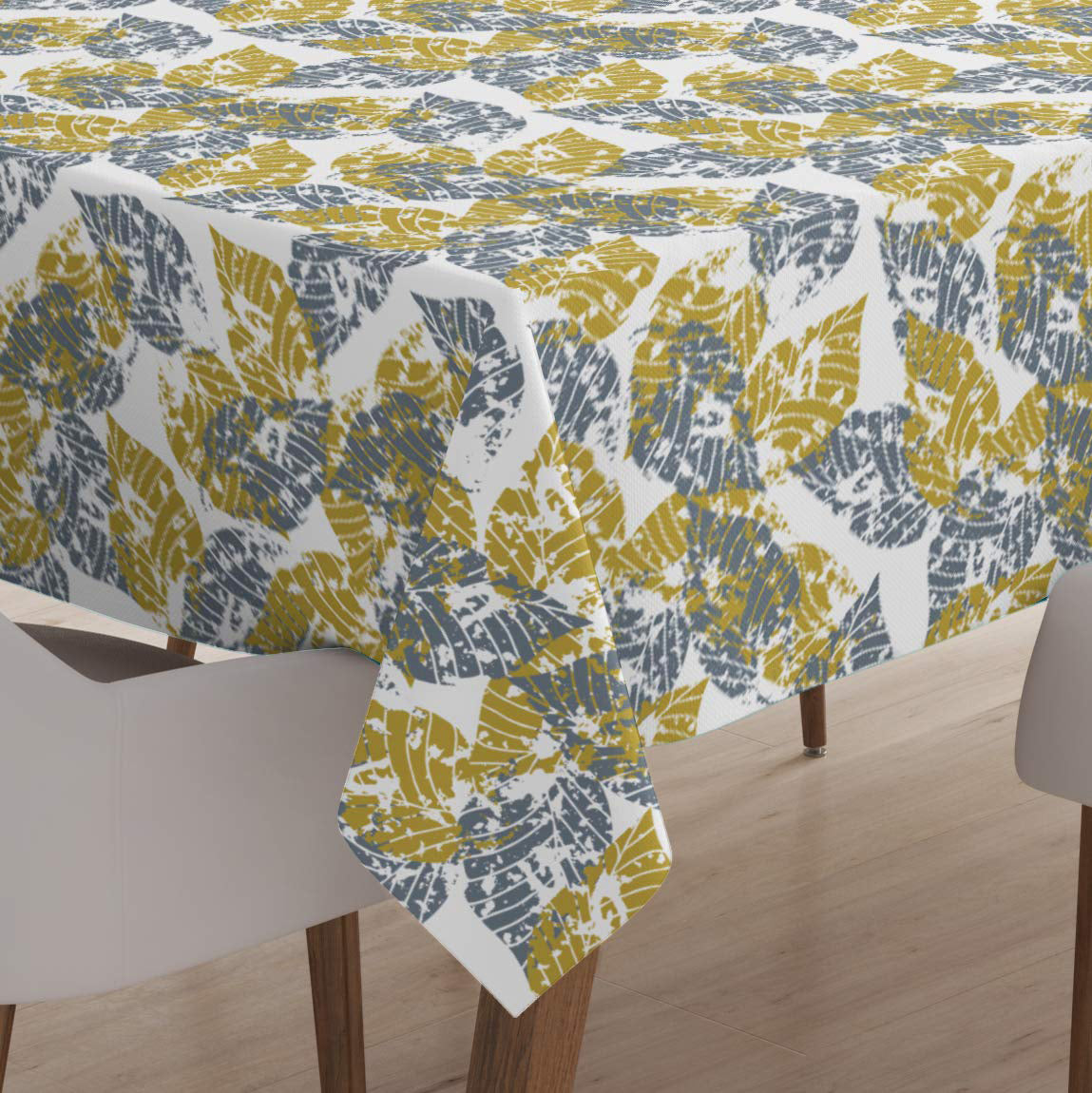 Polyester Dry Leaves Table Cloth (Pack of 1)