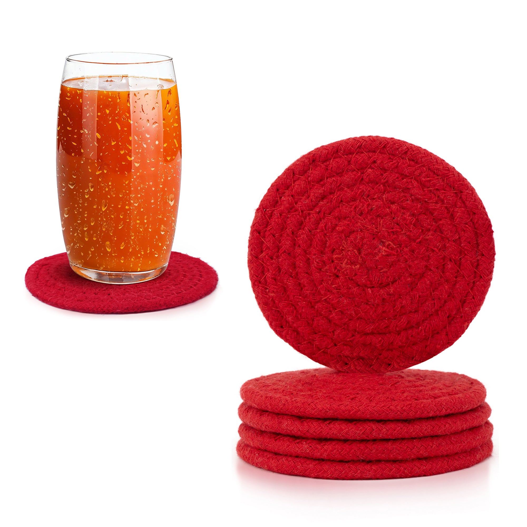 Cotton Red Coaster