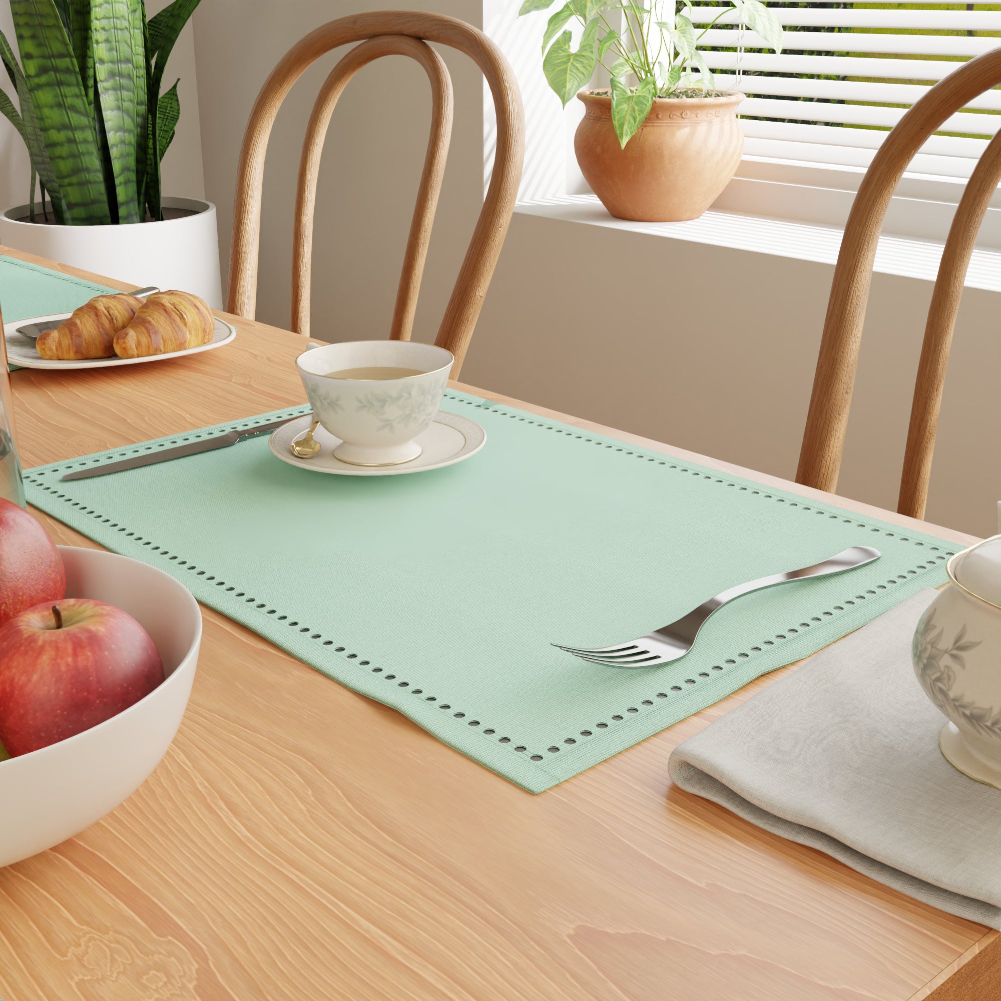 Cotton Mint Green Placemat (Pack of 4)