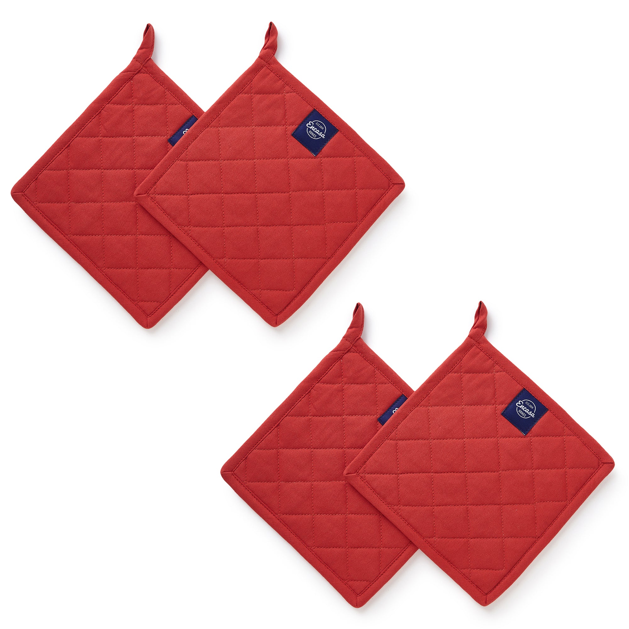 Yarn Dyed Cotton Mango Potholder (Pack of 4)