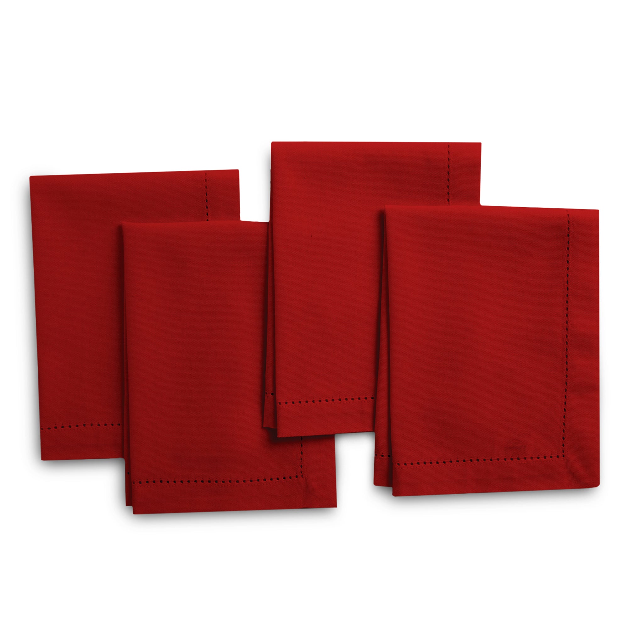 Cotton Deep Red Table Napkins (Pack of 4)