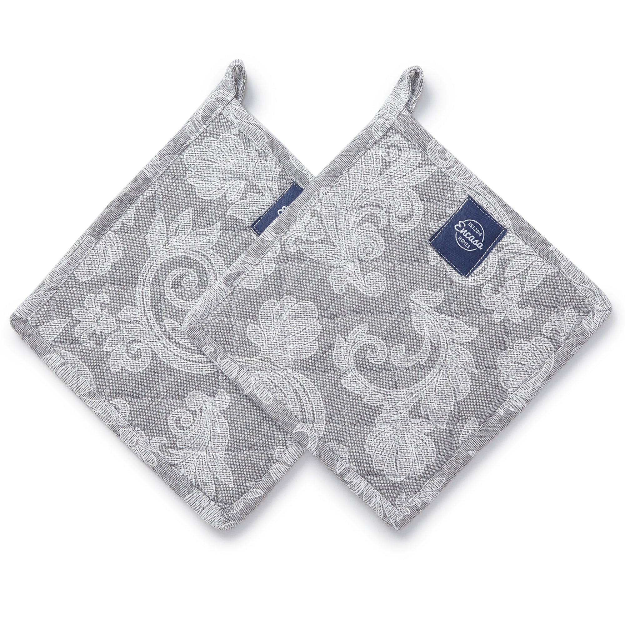 Cotton Grey Potholder (Pack of 2)