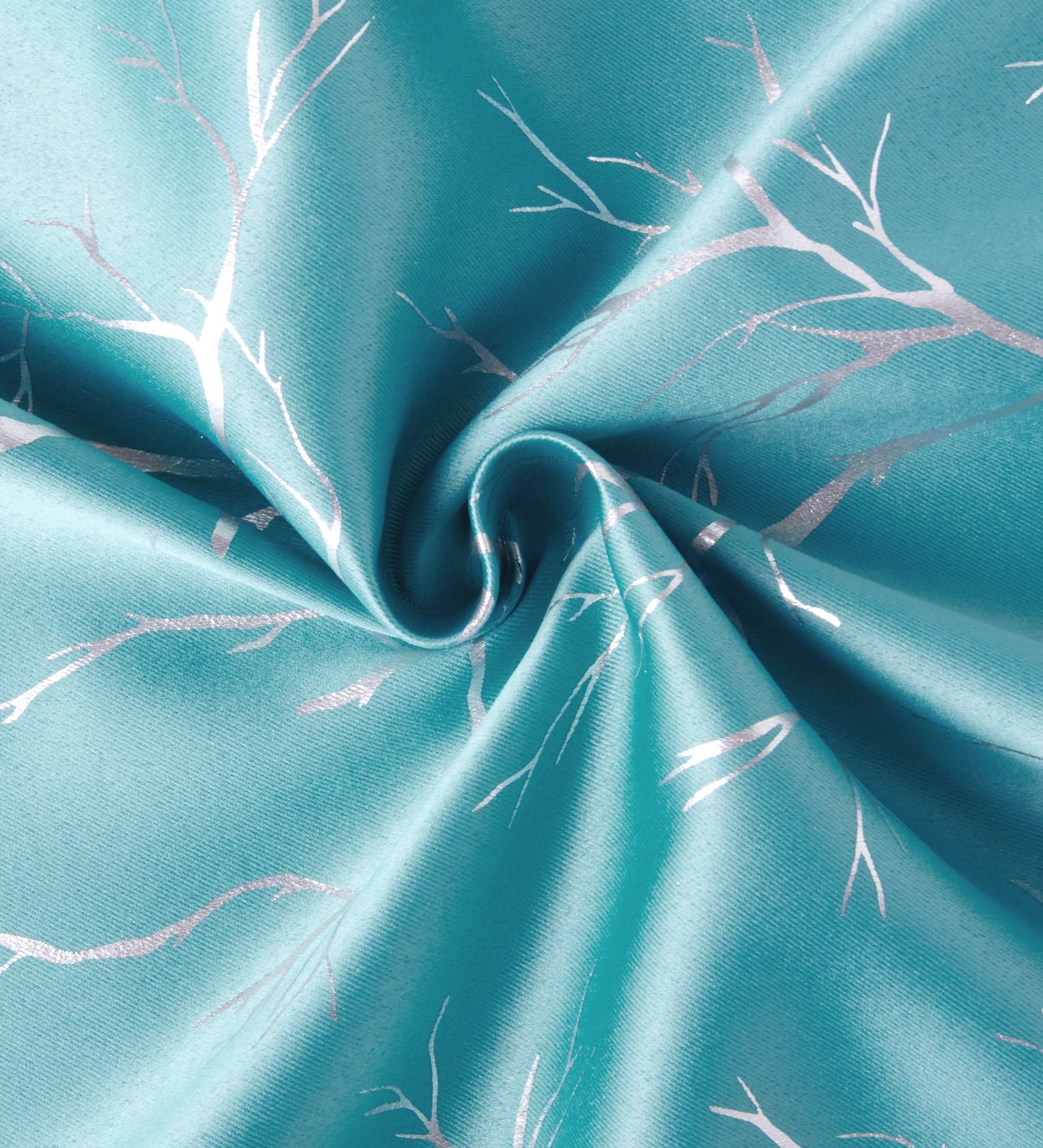 Blackout Polyester Fabric by Meter, 100x122 cm | Blocks Light, Heat & Noise, For Curtains, Cushion Covers, Door & Window Drapes - Foil Star Print