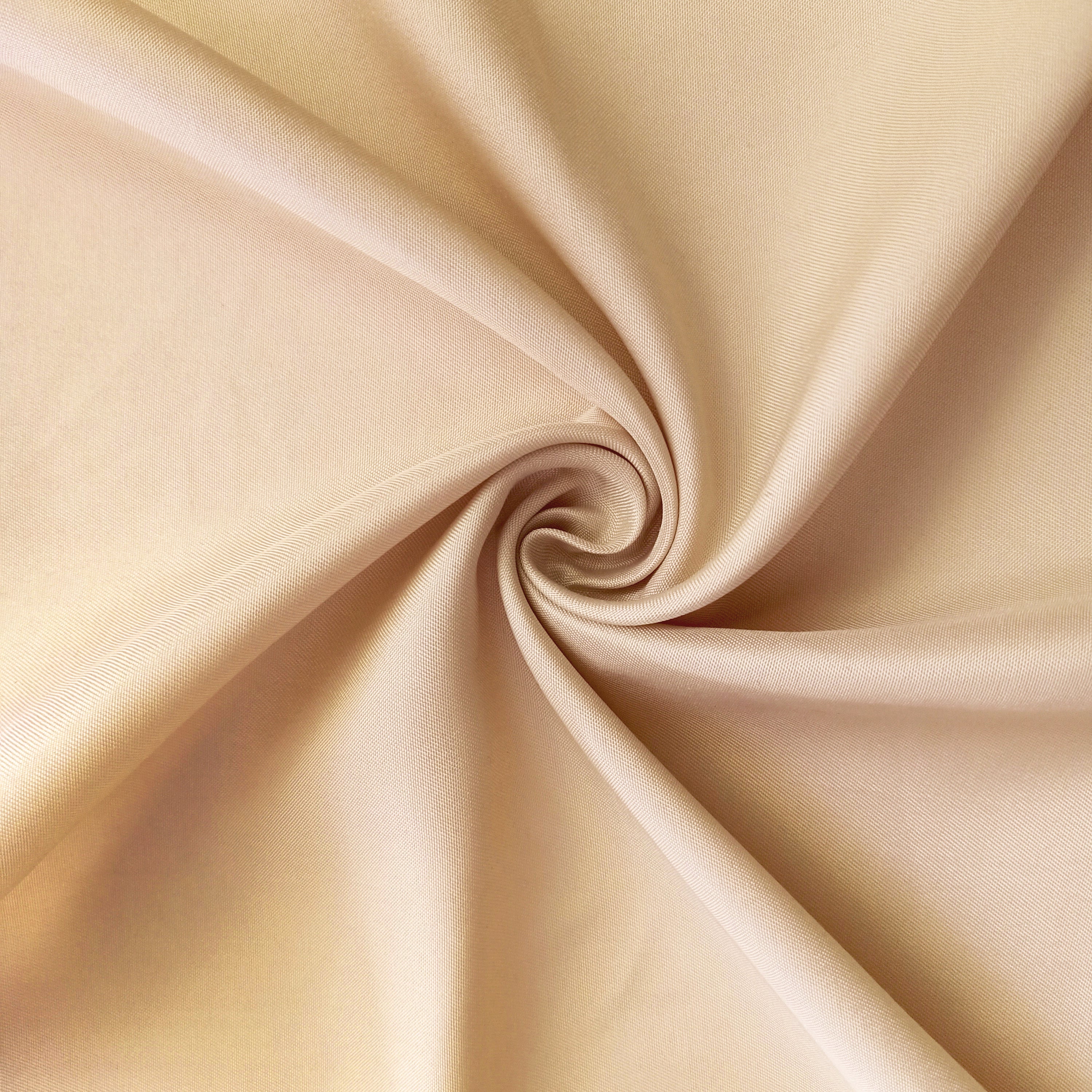 Polyester Solid Beige Fabric 1 Meter