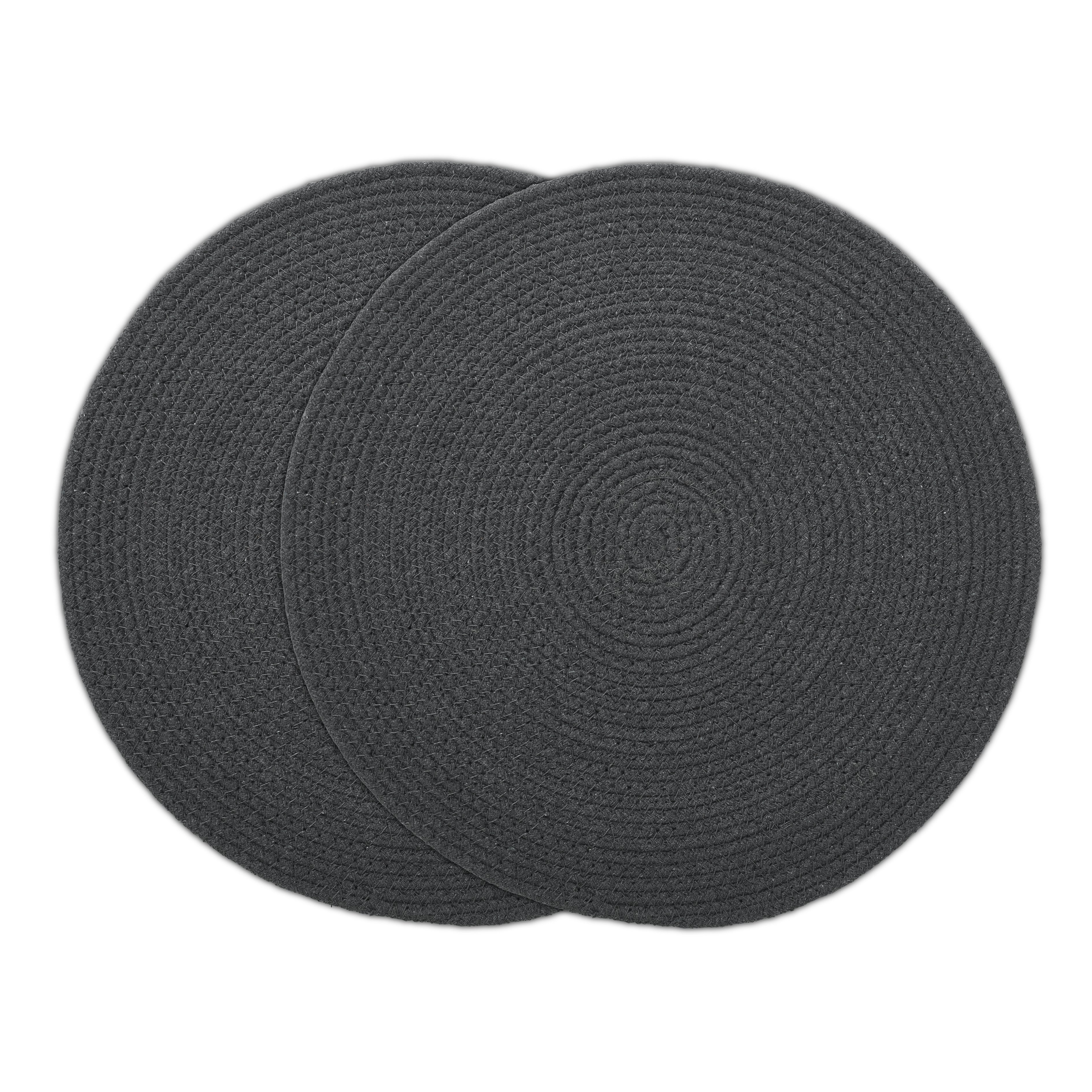 Cotton Dark Grey Placemat (Pack of 2)