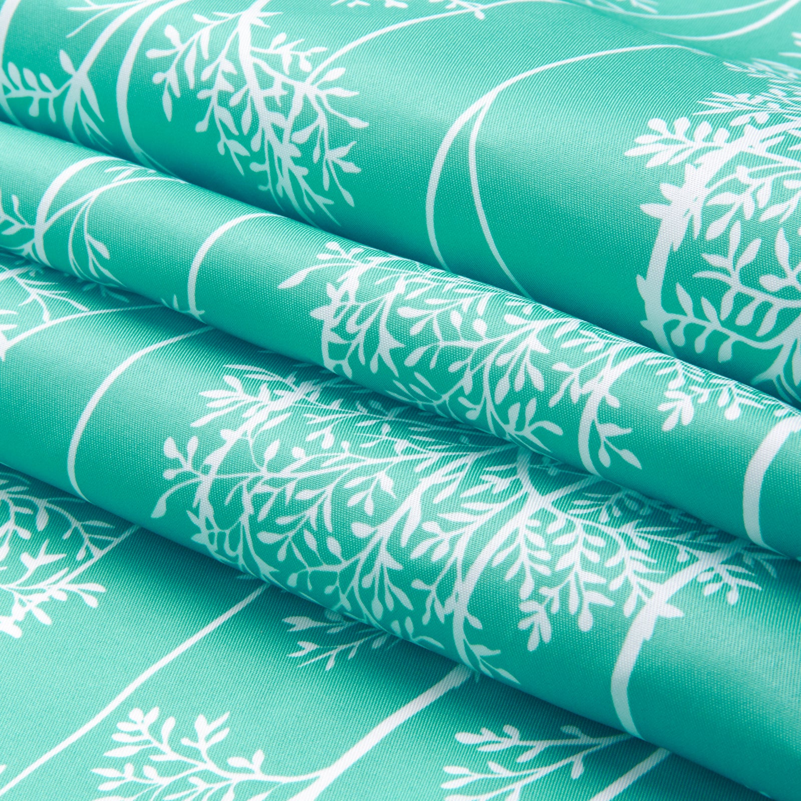 Polyester Printed Blotch Teal Fabric (1 Meter)