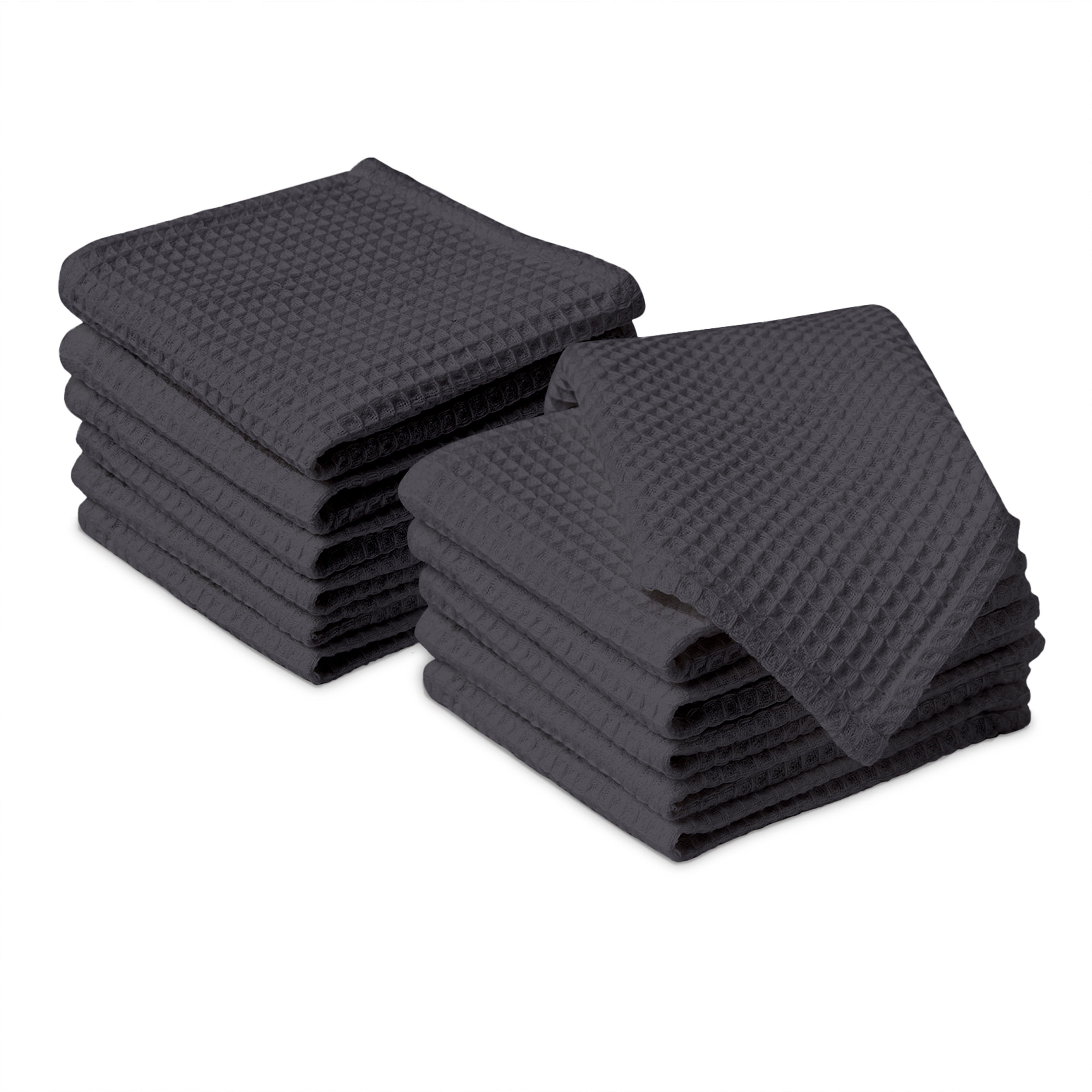 Cotton Grey Dish Towel (Pack of 12)