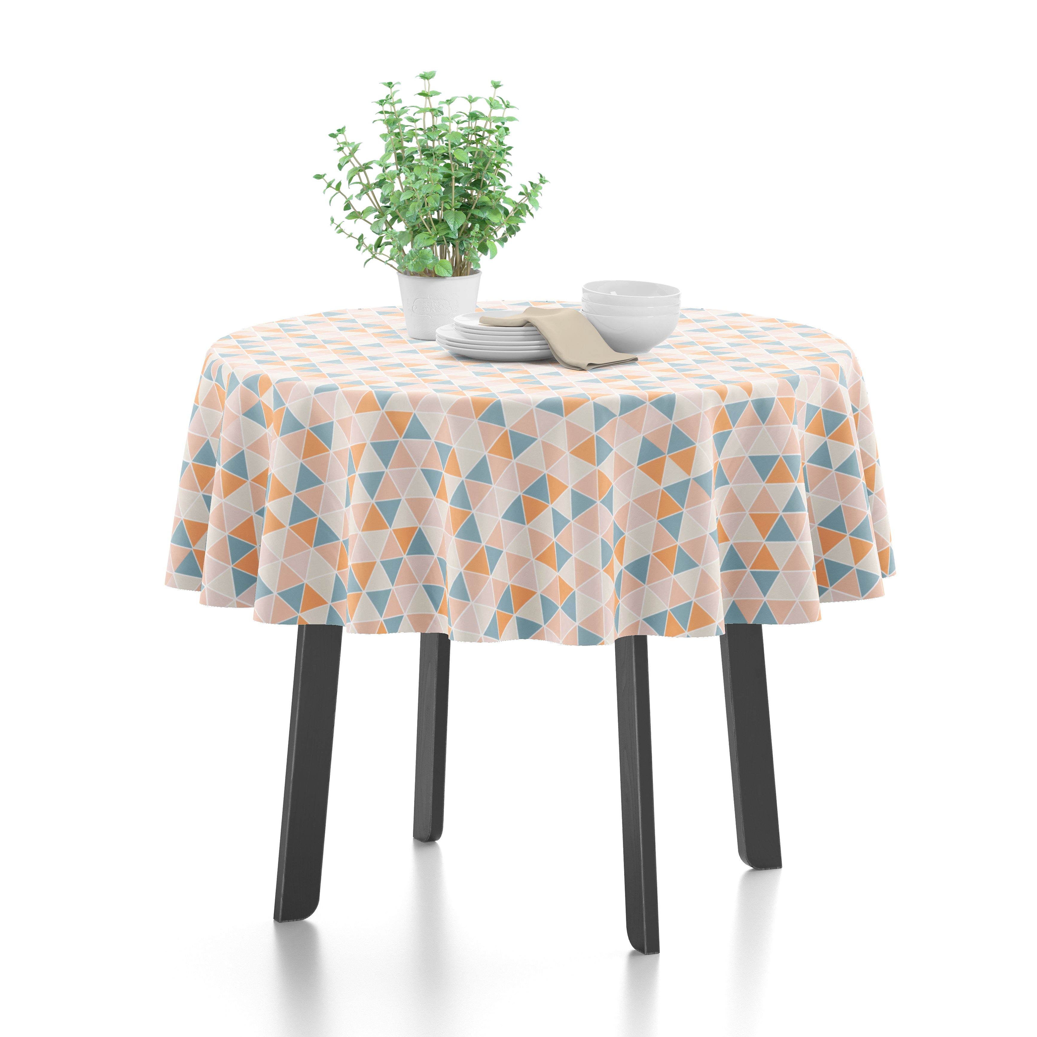 Cotton Triangles Table Cloth (Pack of 1)