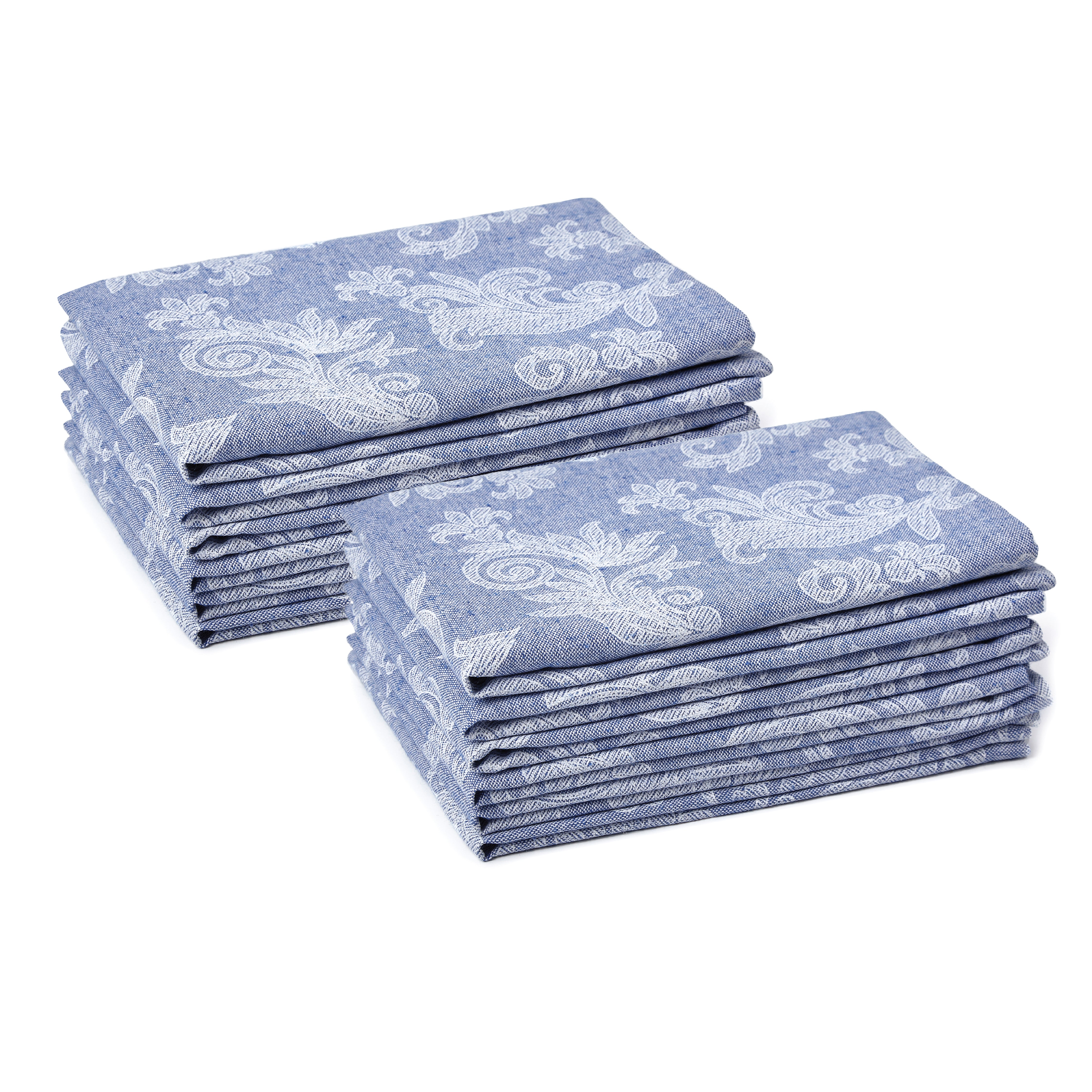 Cotton Blue Table Napkins (Pack of 12)