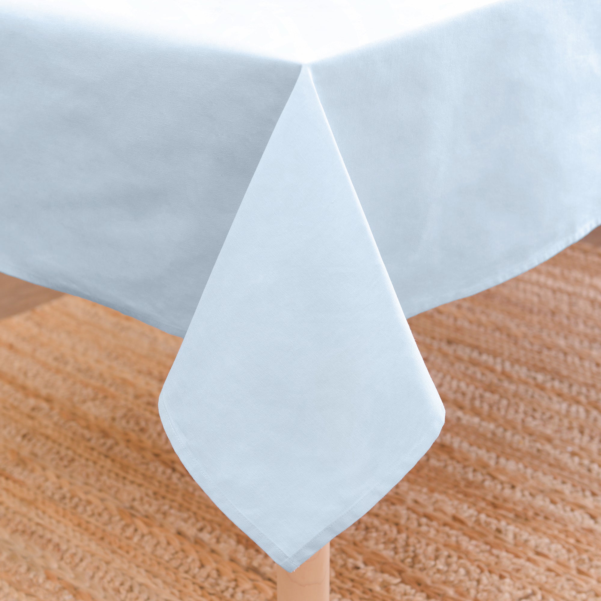 Cotton Ice Blue Table Cloth (Pack of 1)