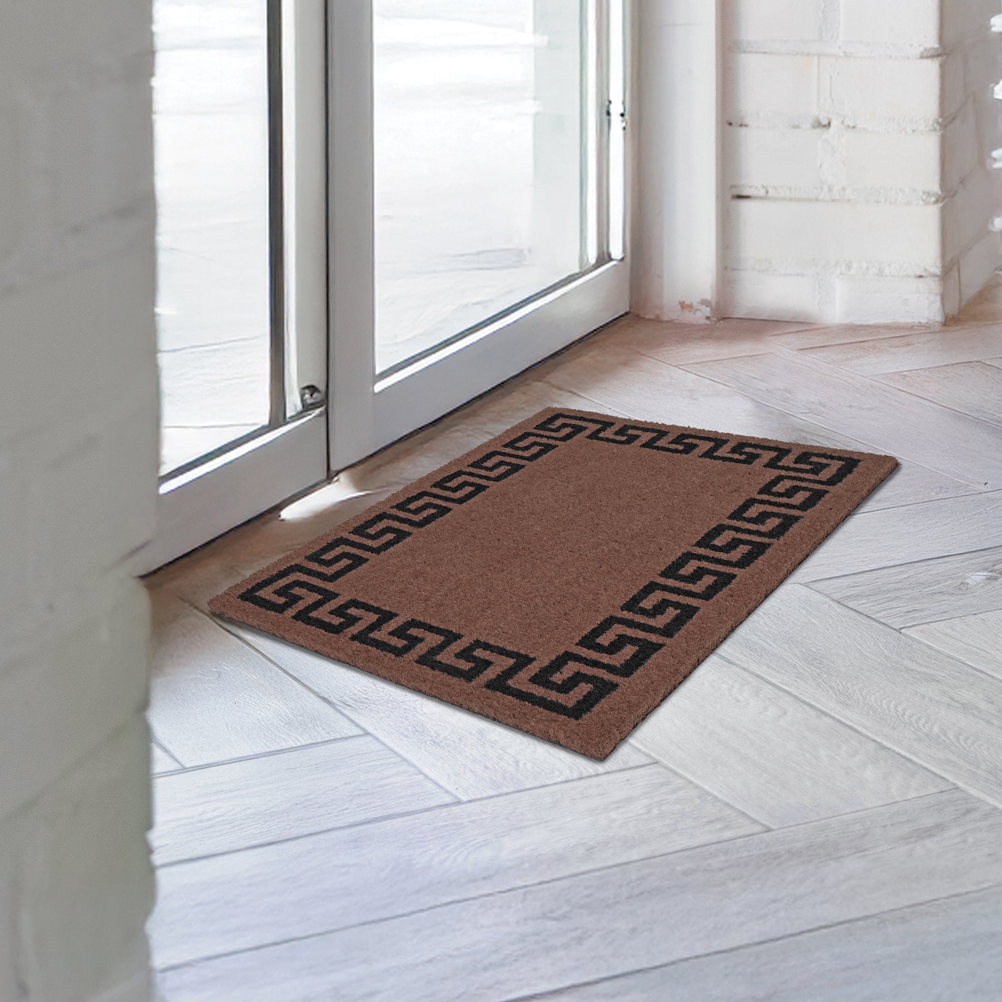 Coir Door Mats for Home Entrance Thick Anti-slip Welcome Doormat with PVC Back | Ideal for Indoor, Outdoor, Patio, Home and Office | Durable and Easy to Clean