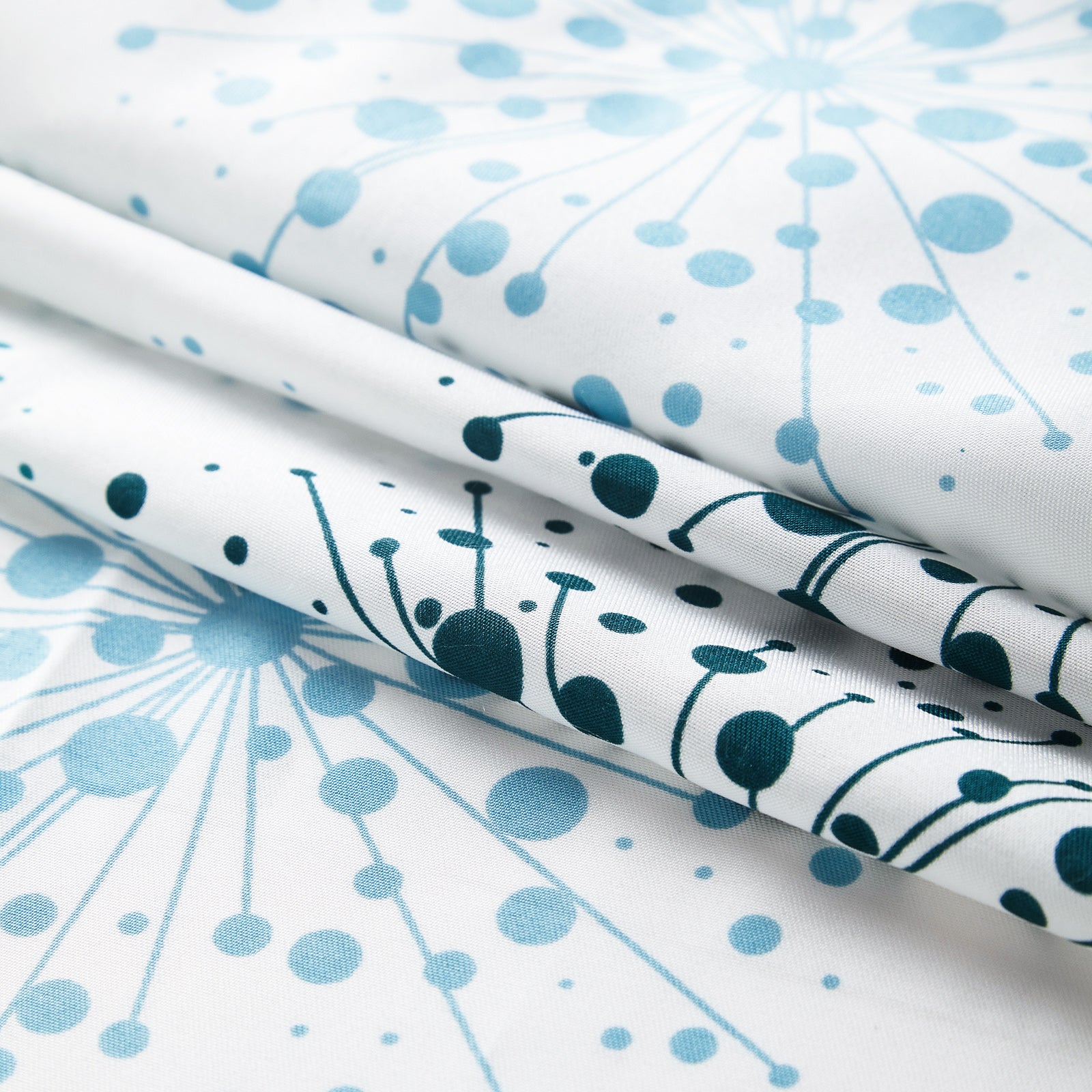 Printed Satin Fabric by Meter | Wide - 58 Inch Width (147 cm) | Soft Polyester Cloth for Curtains, Cushion Covers, Dresses, Kurtis, Crafts, Craft Sewing & Home Decor