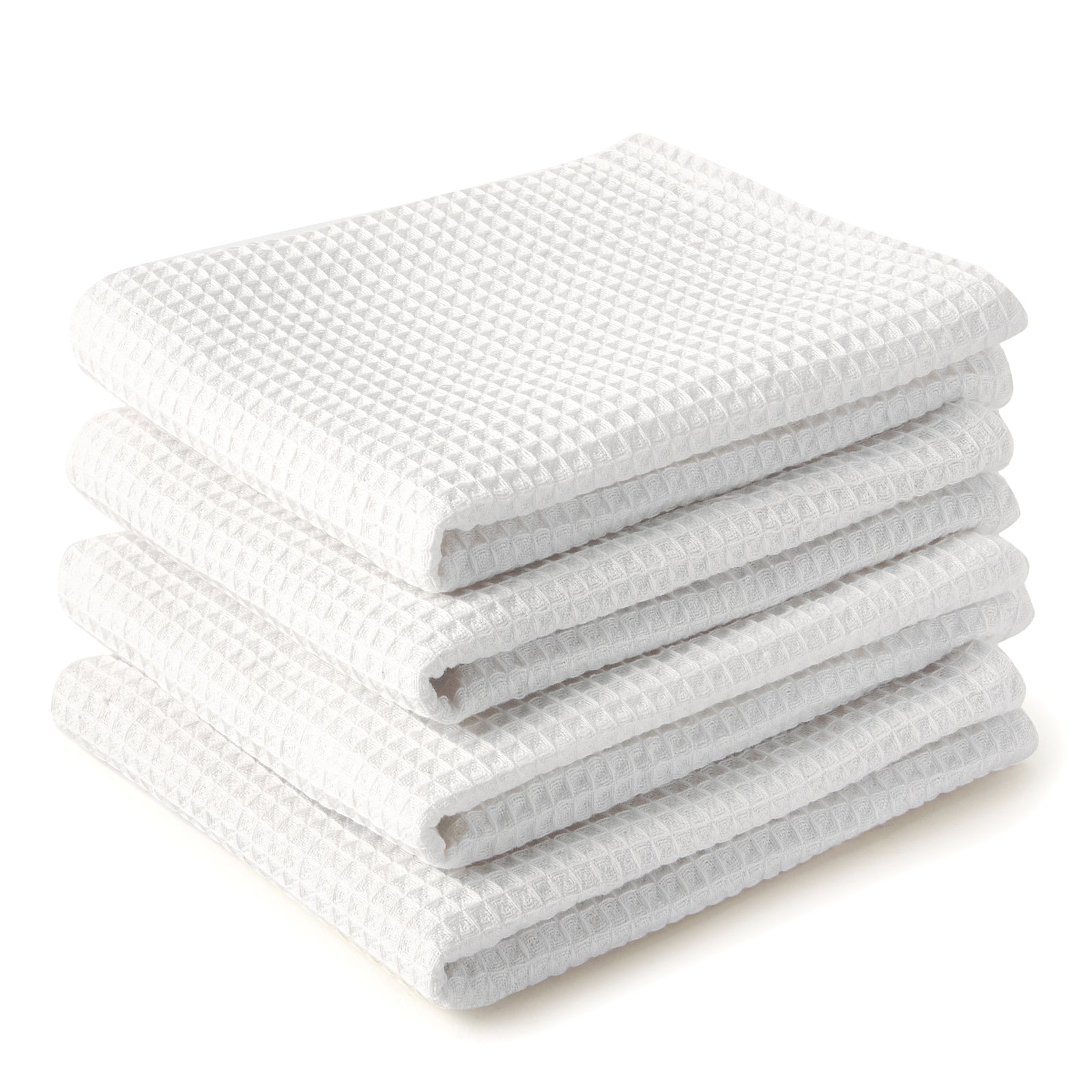Cotton White Kitchen Towel (Pack of 4)