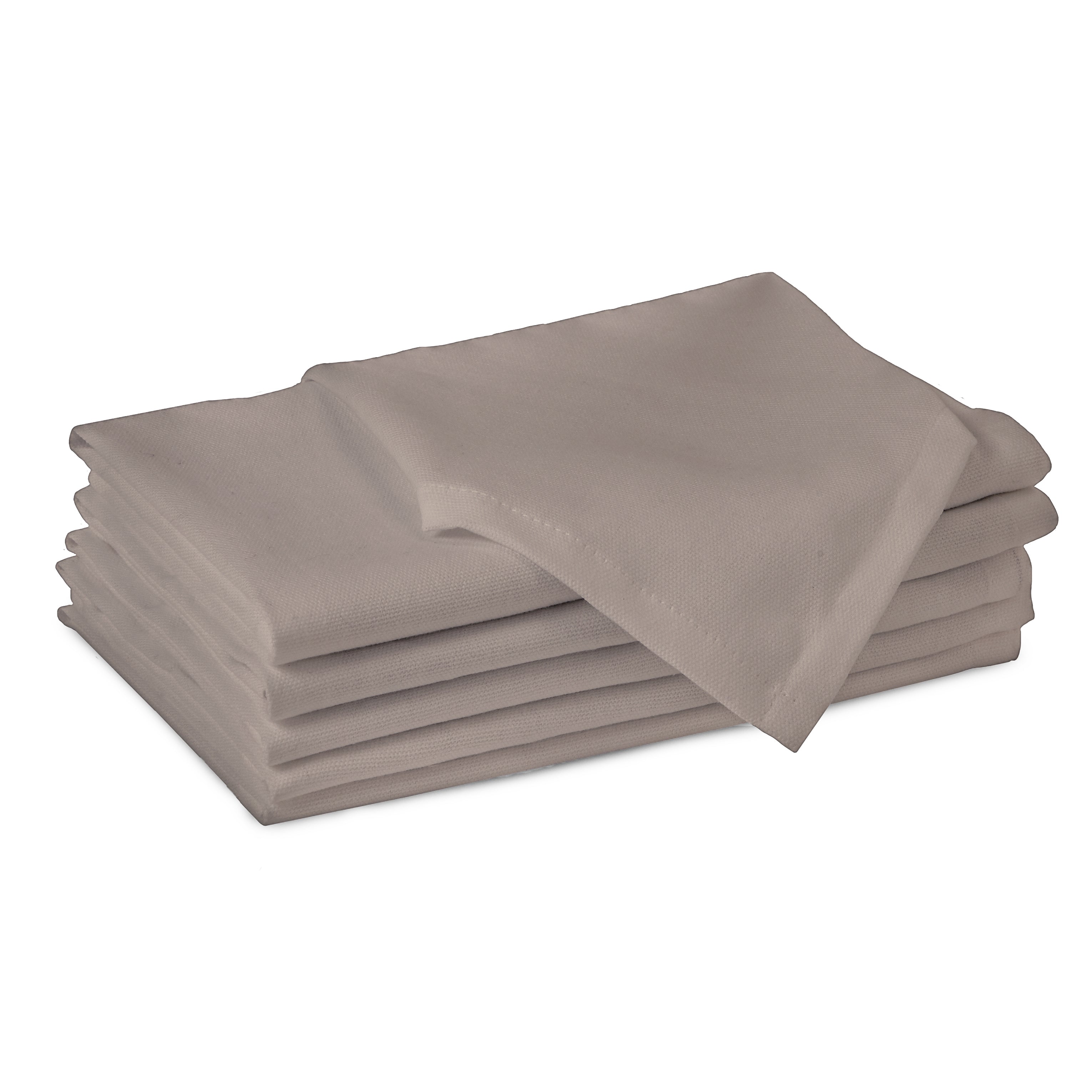 Cotton Beige Table Napkins (Pack of 6)