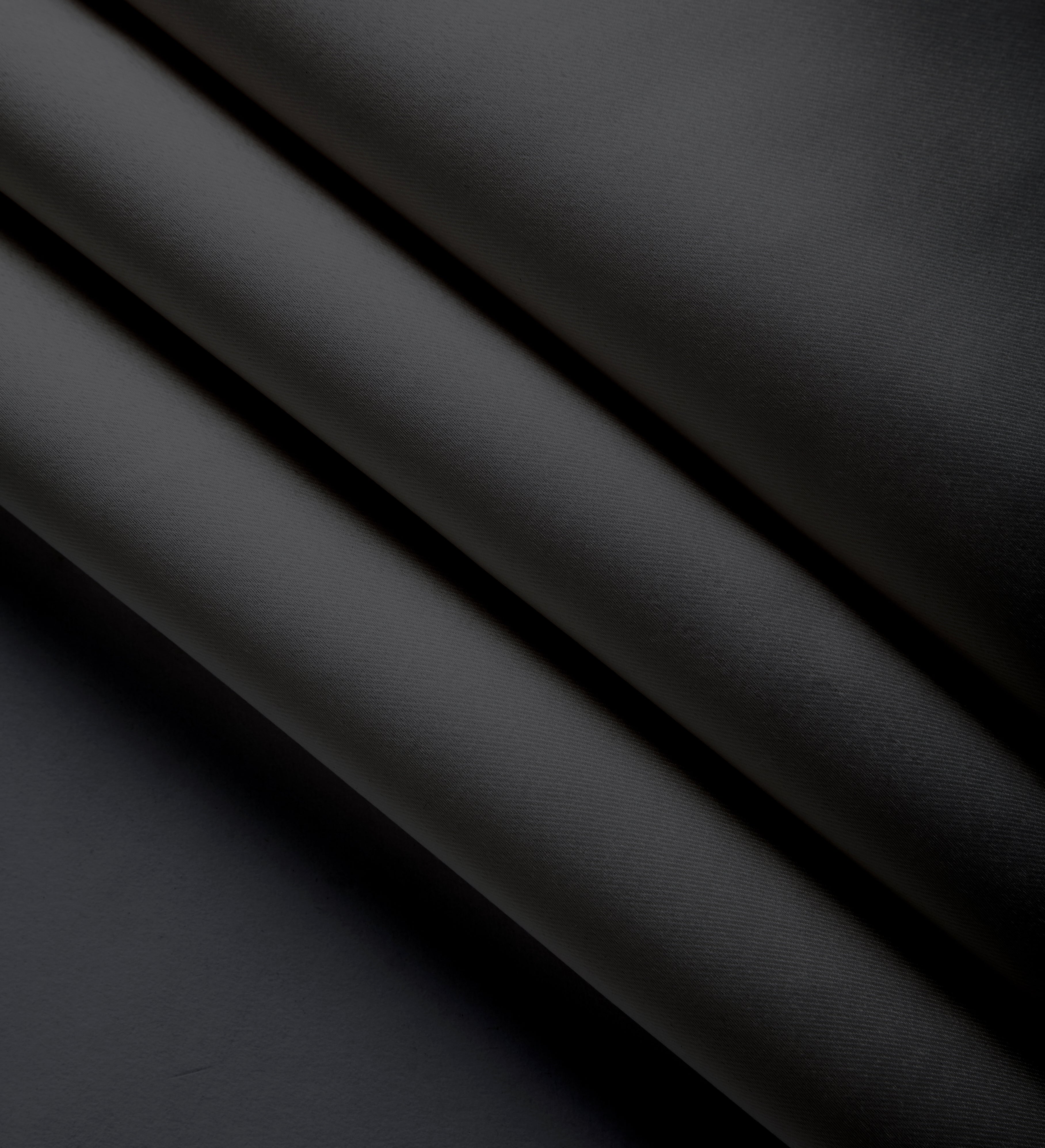 Polyester Solid Dark Grey Fabric (1 Meter)
