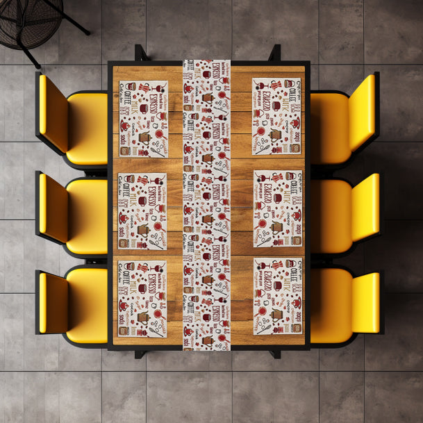 cotton table runner+placemat
