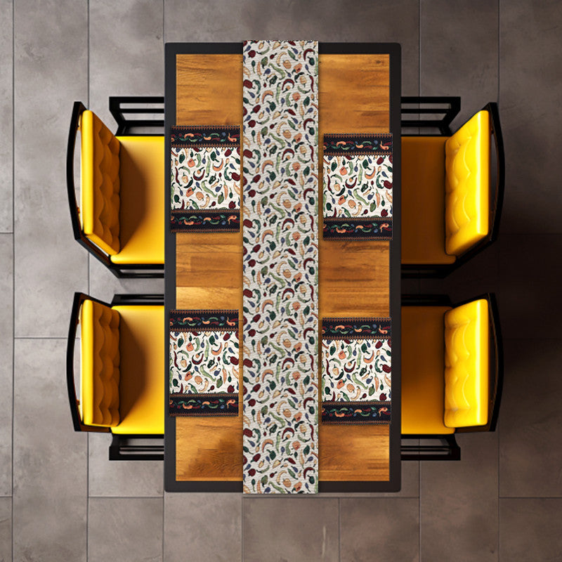 cotton table runner+placemat