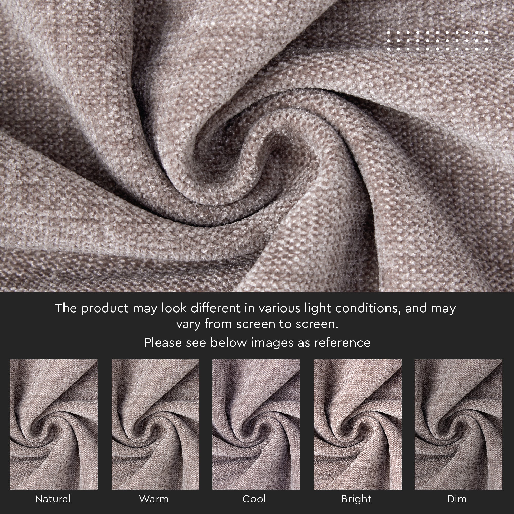 Chenille Solid Dusty Brown Cushion Cover (Pack of 1)