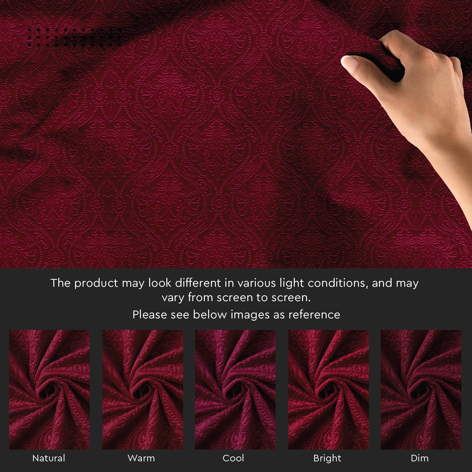 Embossed Velvet Fabric Material By Meter | Sofa Cloth Material | Unstitched Fabric For Making Cushion Cover, Sofa Cover, Backdrop| 175 GSM, Width 54 Inches | Order By Meter