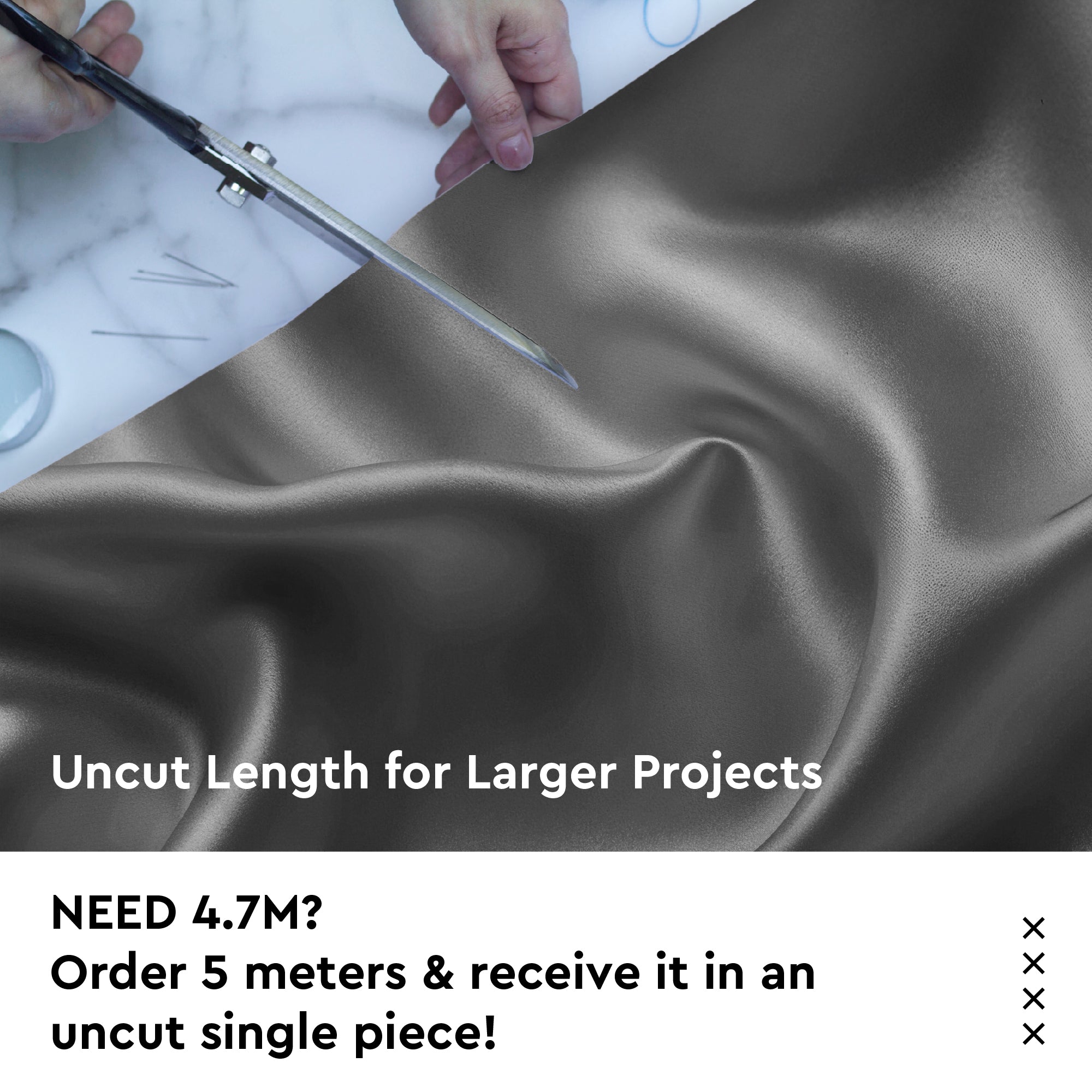 Silky Satin Fabric Material By Meter | 110 Cm Width, Silk & Shiny Fabrics | Fabric For Scrunchies, Dress, Pillowcases, Pajamas, Evening Dress, DIY