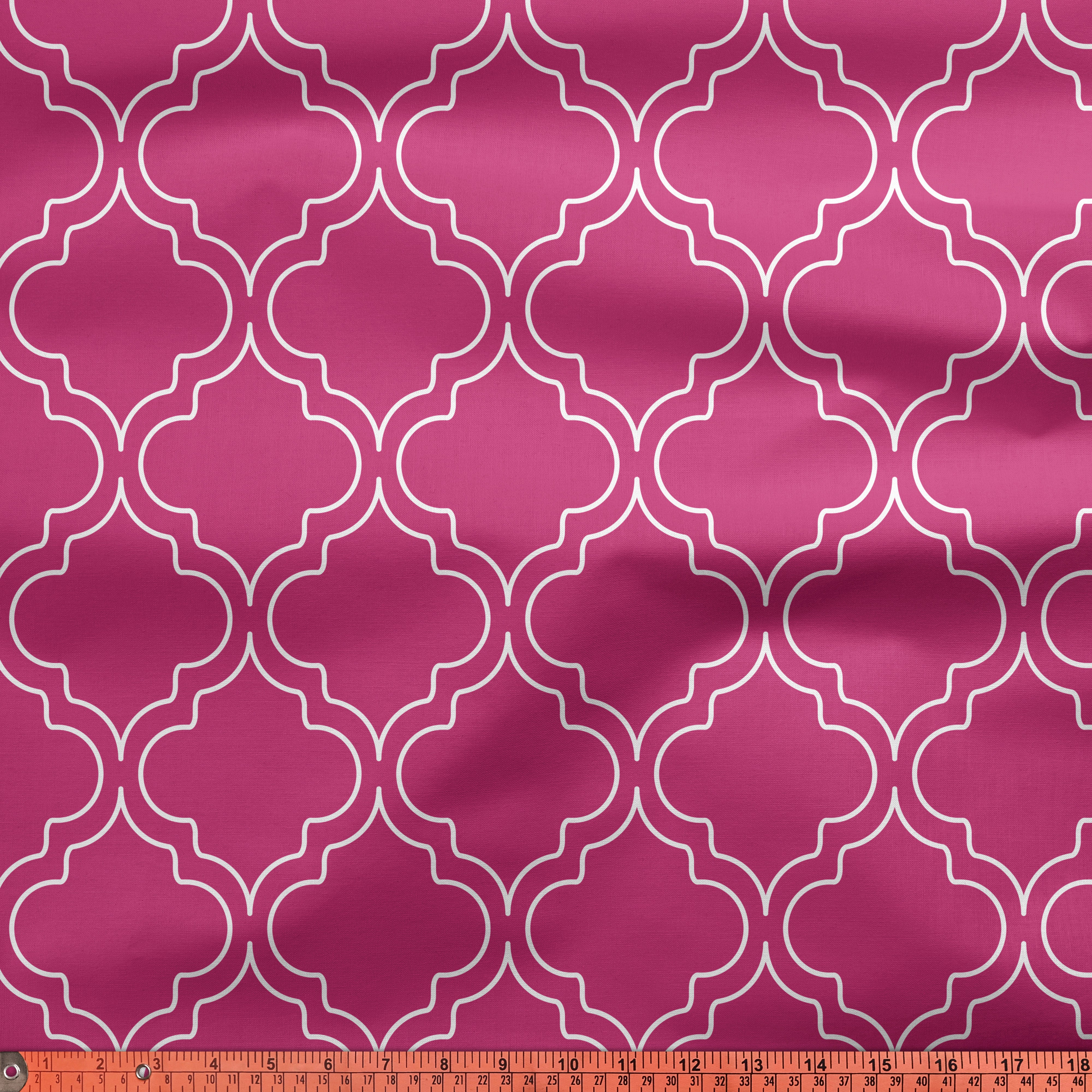 Printed Satin Fabric by Meter | Wide - 58 Inch Width (147 cm) | Soft Polyester Cloth for Curtains, Cushion Covers, Dresses, Kurtis, Crafts, Craft Sewing & Home Decor