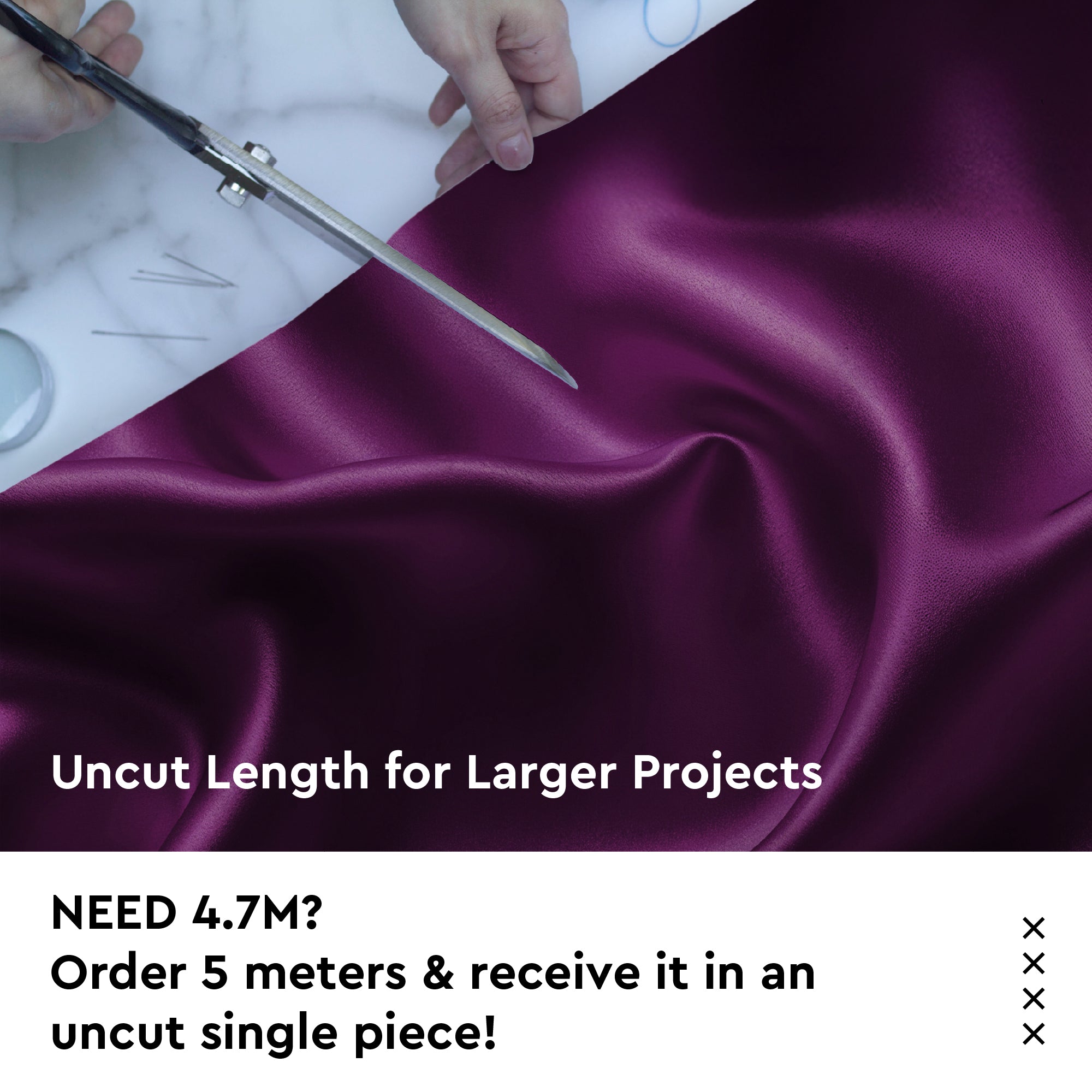 Silky Satin Fabric Material By Meter | 110 Cm Width, Silk & Shiny Fabrics | Fabric For Scrunchies, Dress, Pillowcases, Pajamas, Evening Dress, DIY