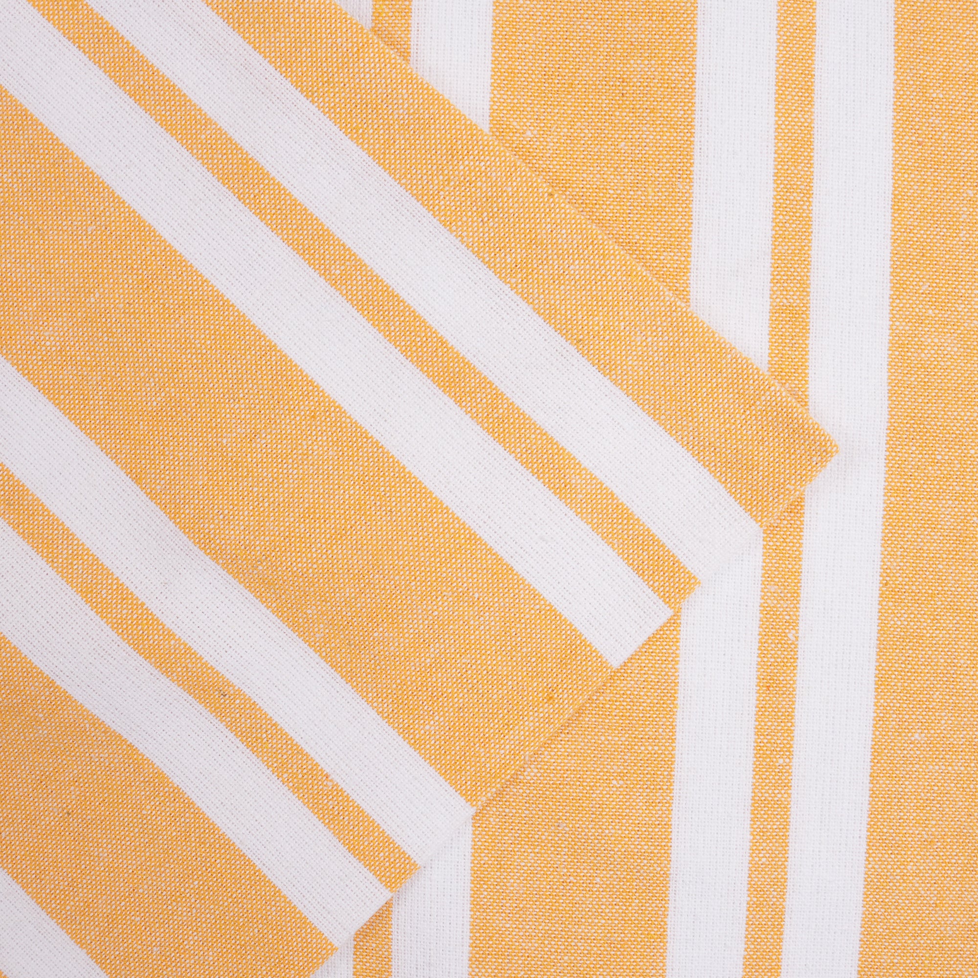 RC Yarn-Dyed Franca Yellow Stripes Cushion Cover (Pack of 2)