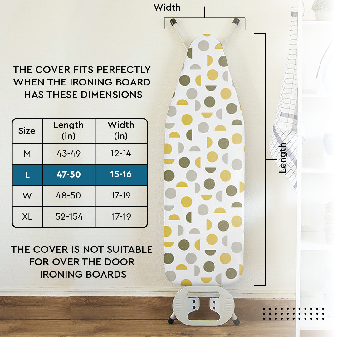 20s Sheeting Daisy Blue Ironing Board Cover