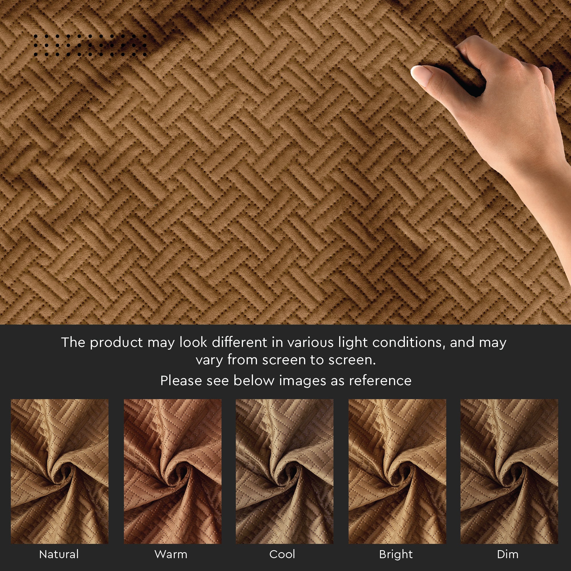 Quilted Velvet Fabric by Meters 54 Inches Wide | 170 GSM | Ideal For Curtain, Cushion, Upholstery, Bags