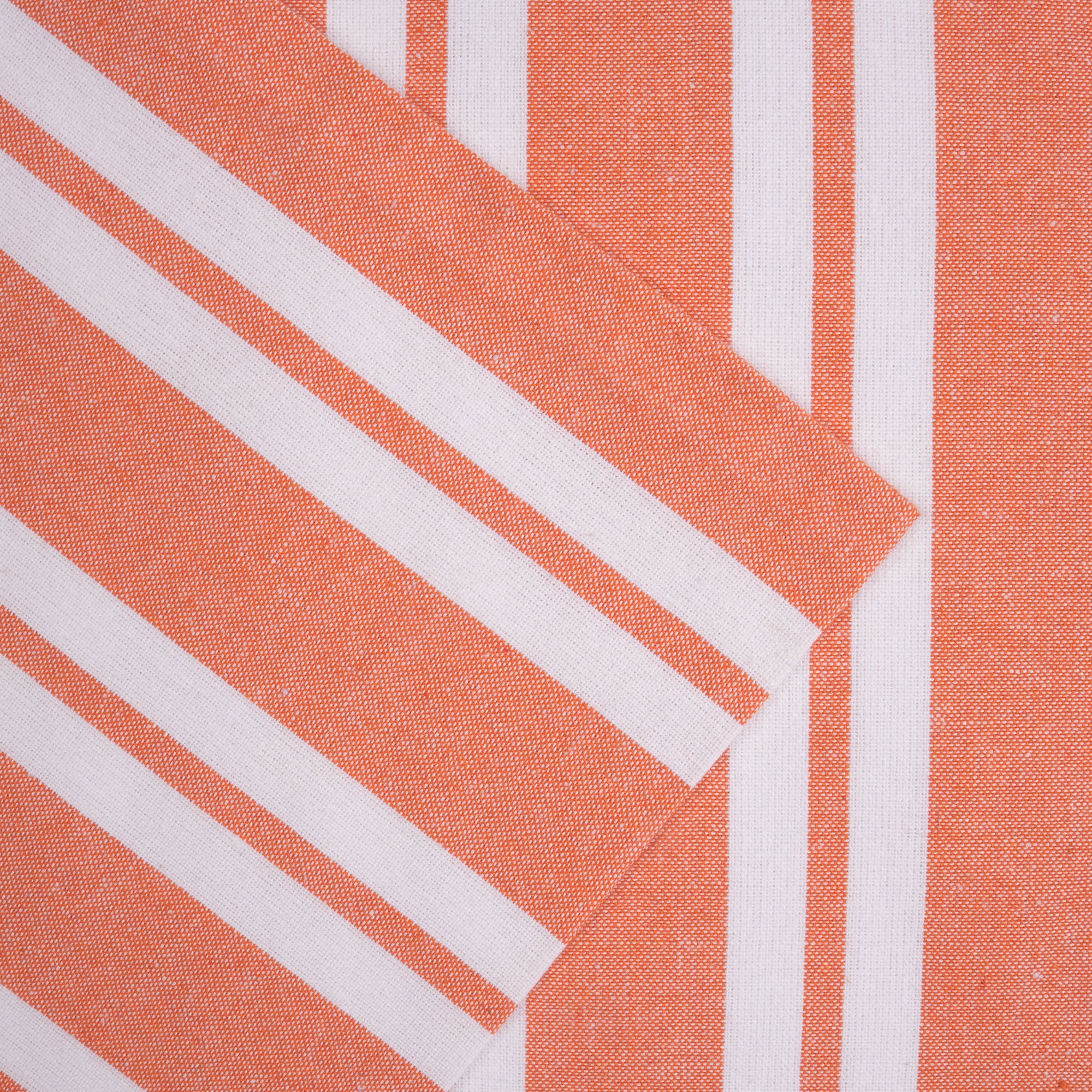 RC Yarn-Dyed Franca Orange Stripes Cushion Cover (Pack of 2)