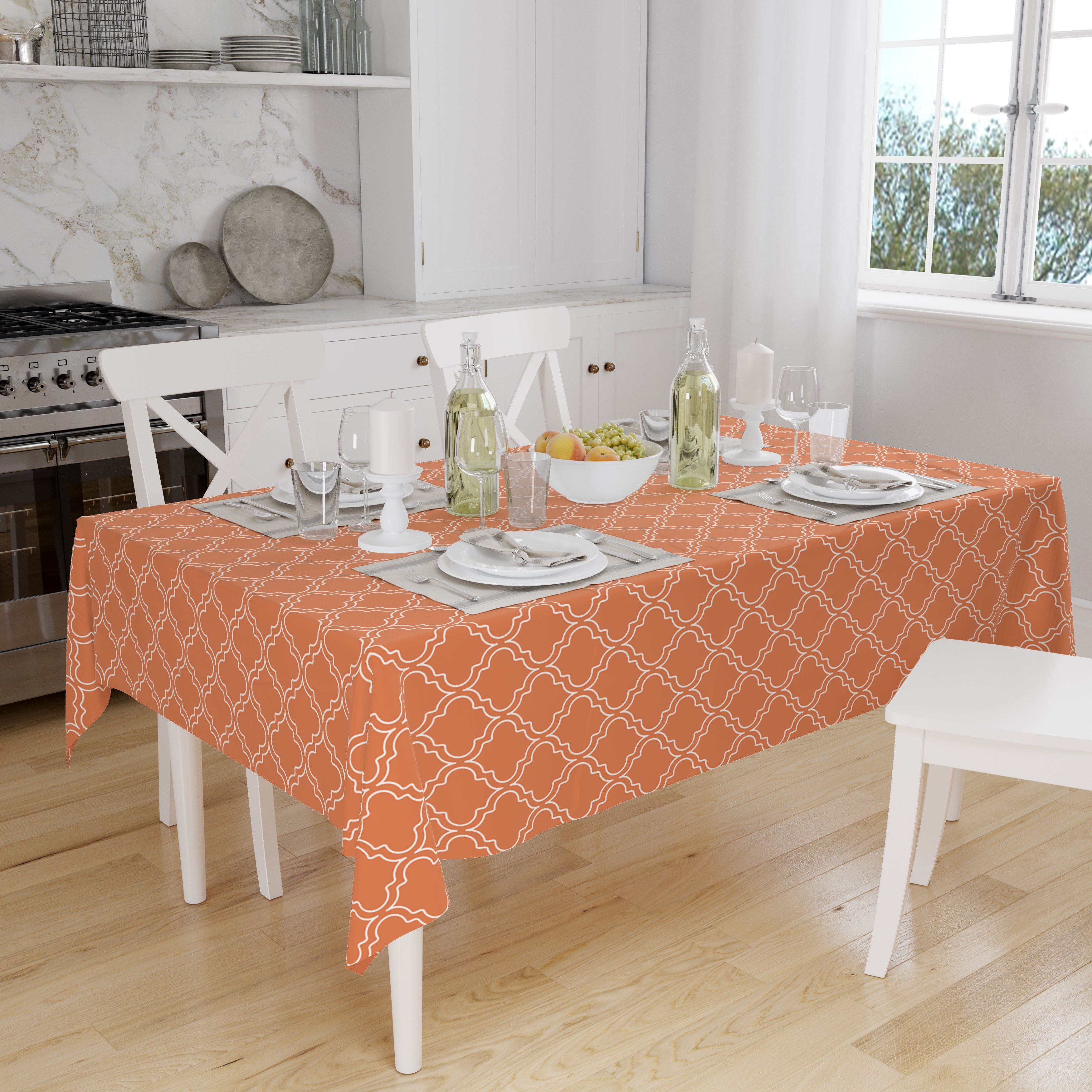 Polyester Copper Table Cloth (Pack of 1)