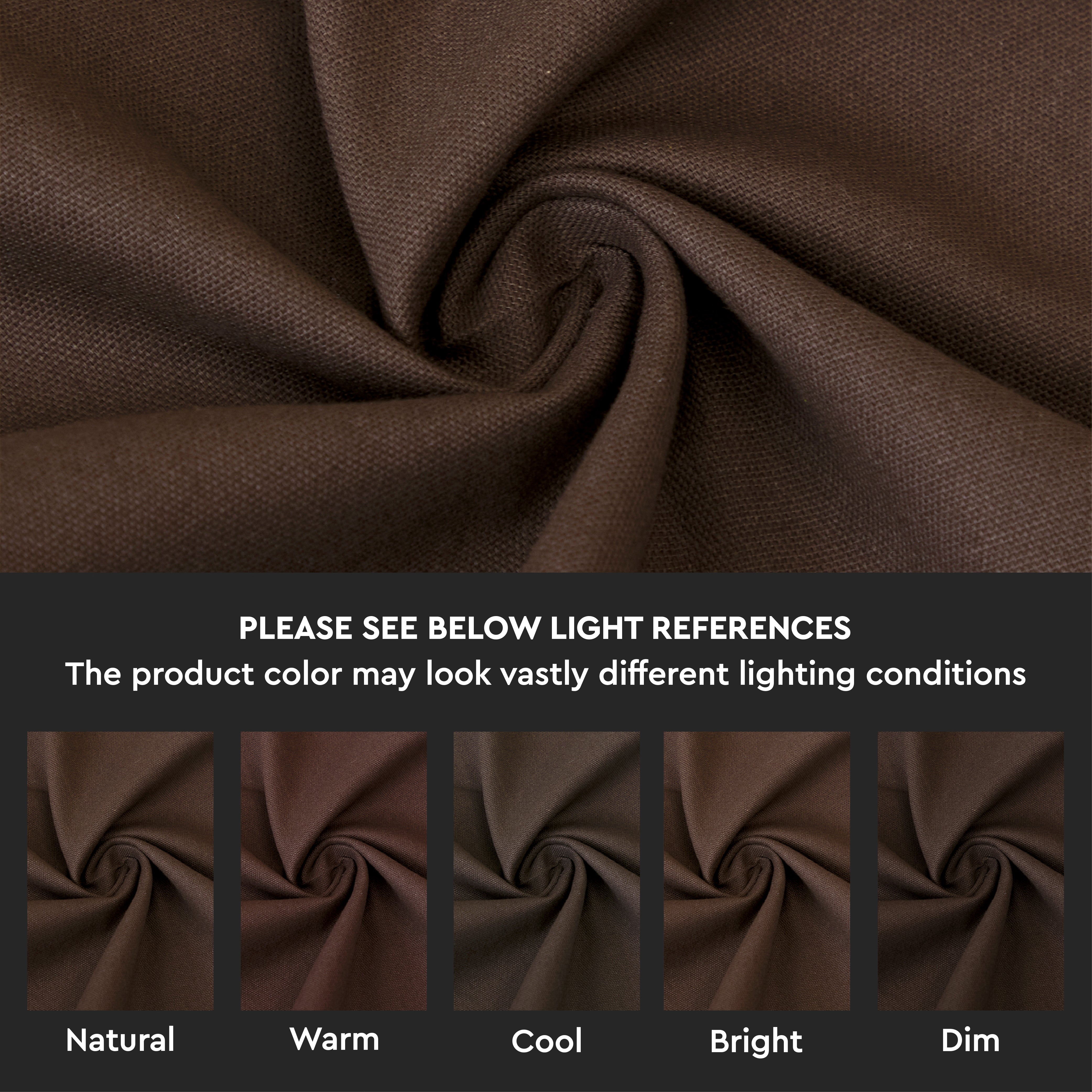 Canvas Dark Taupe Cushion Cover
