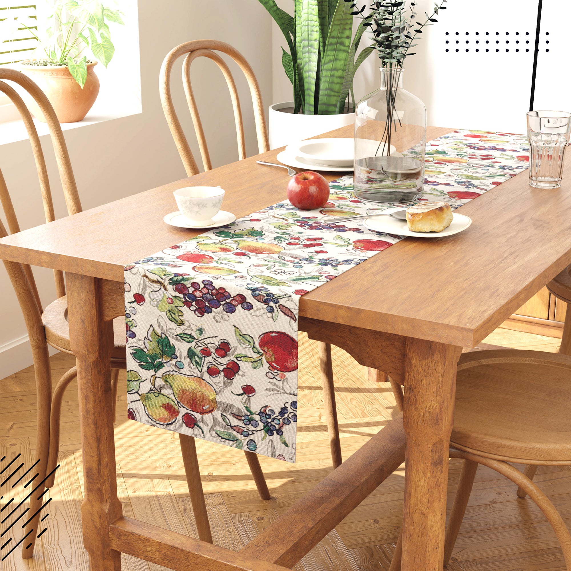 Cotton Fruit Table Runner (Pack of 1)