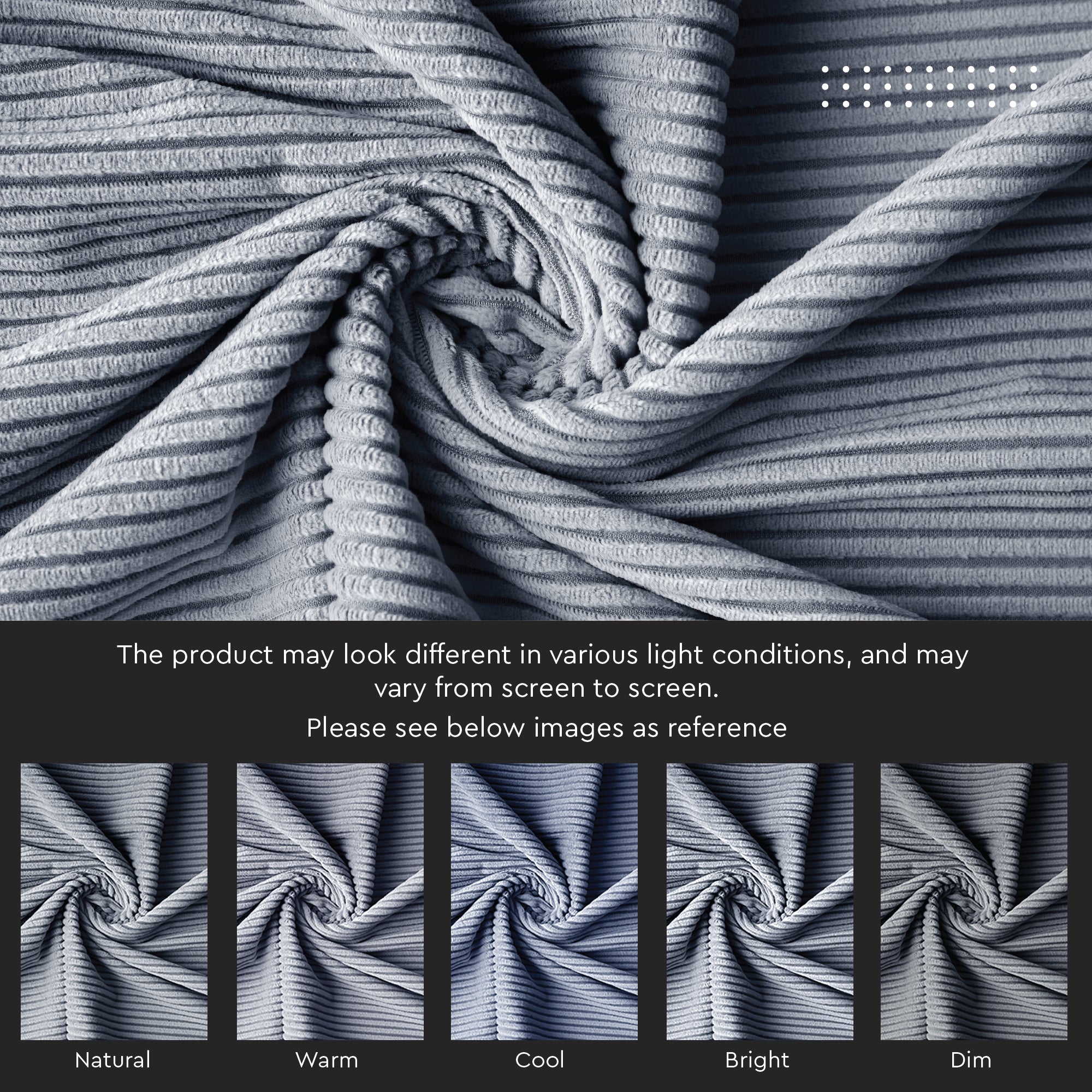 Corduroy Fabric by the Meter, 59" Wide Premium 238 GSM Polyester Upholstery & Sewing Material, Soft Ribbed Fabric for Sofa/Cushion Covers, Trousers, Curtains & DIY Crafts
