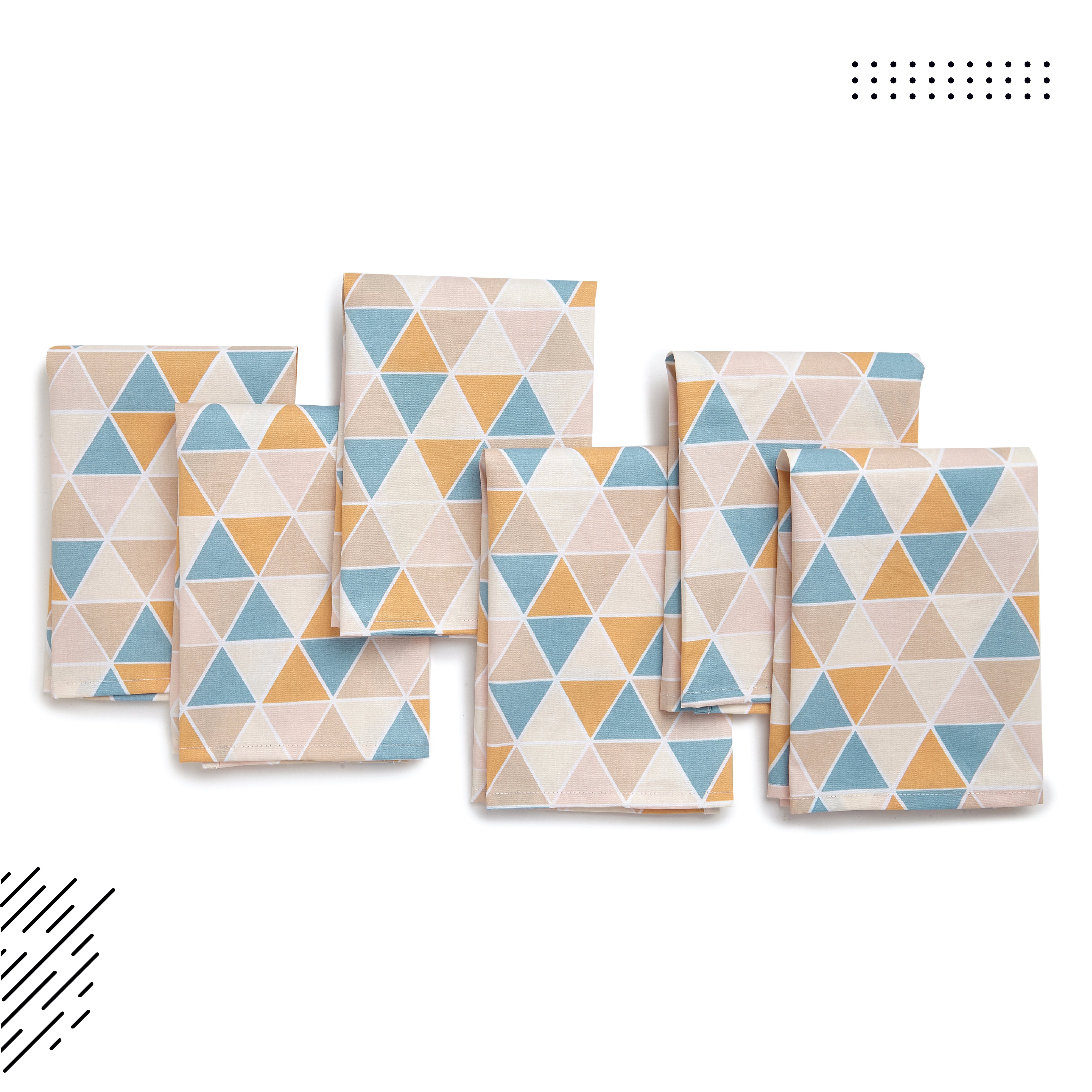 Cotton Triangles Table Napkin