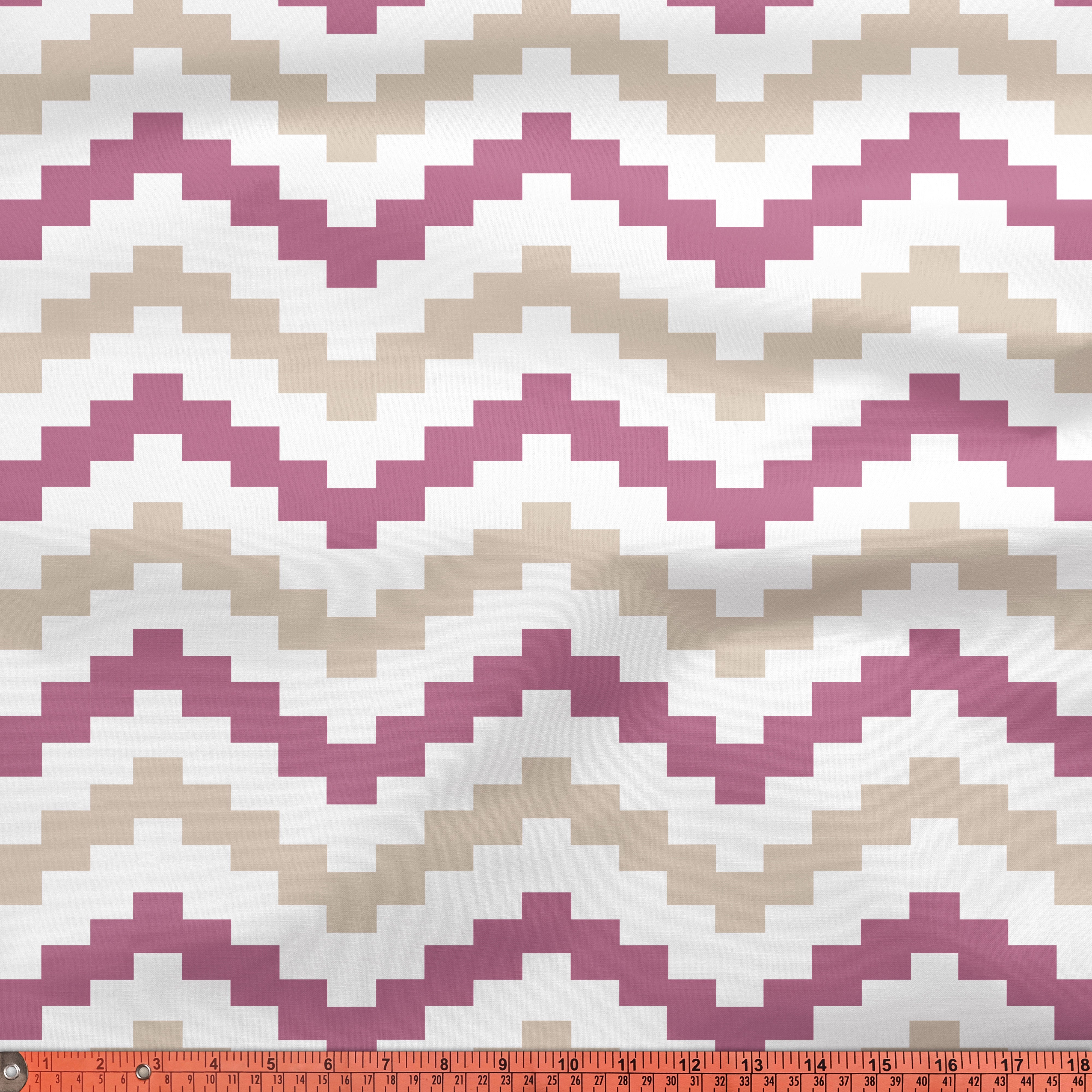 Printed Satin Fabric by Meter | Wide - 58 Inch Width (147 cm) | Soft Polyester Cloth for Curtains, Cushion Covers, Dresses, Kurtis, Crafts, Craft Sewing & Home Decor