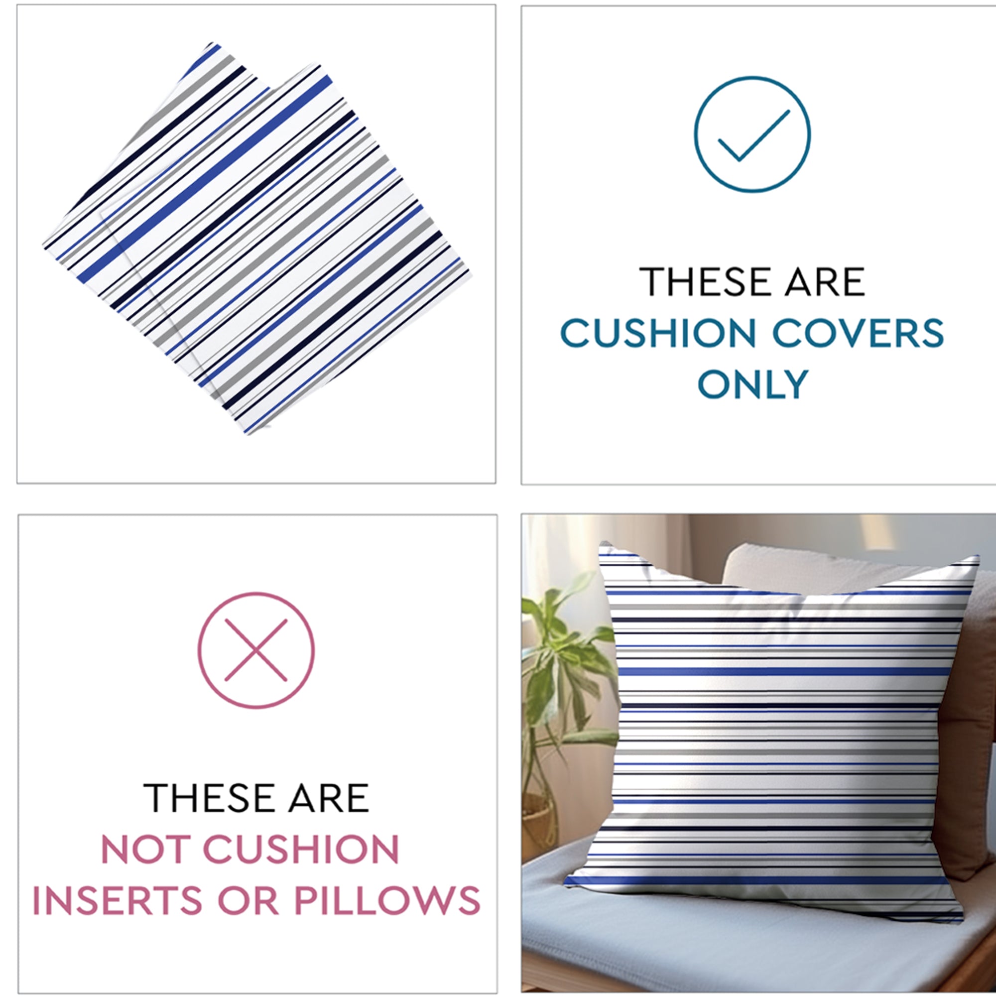 Micro Stripes Cushion Cover
