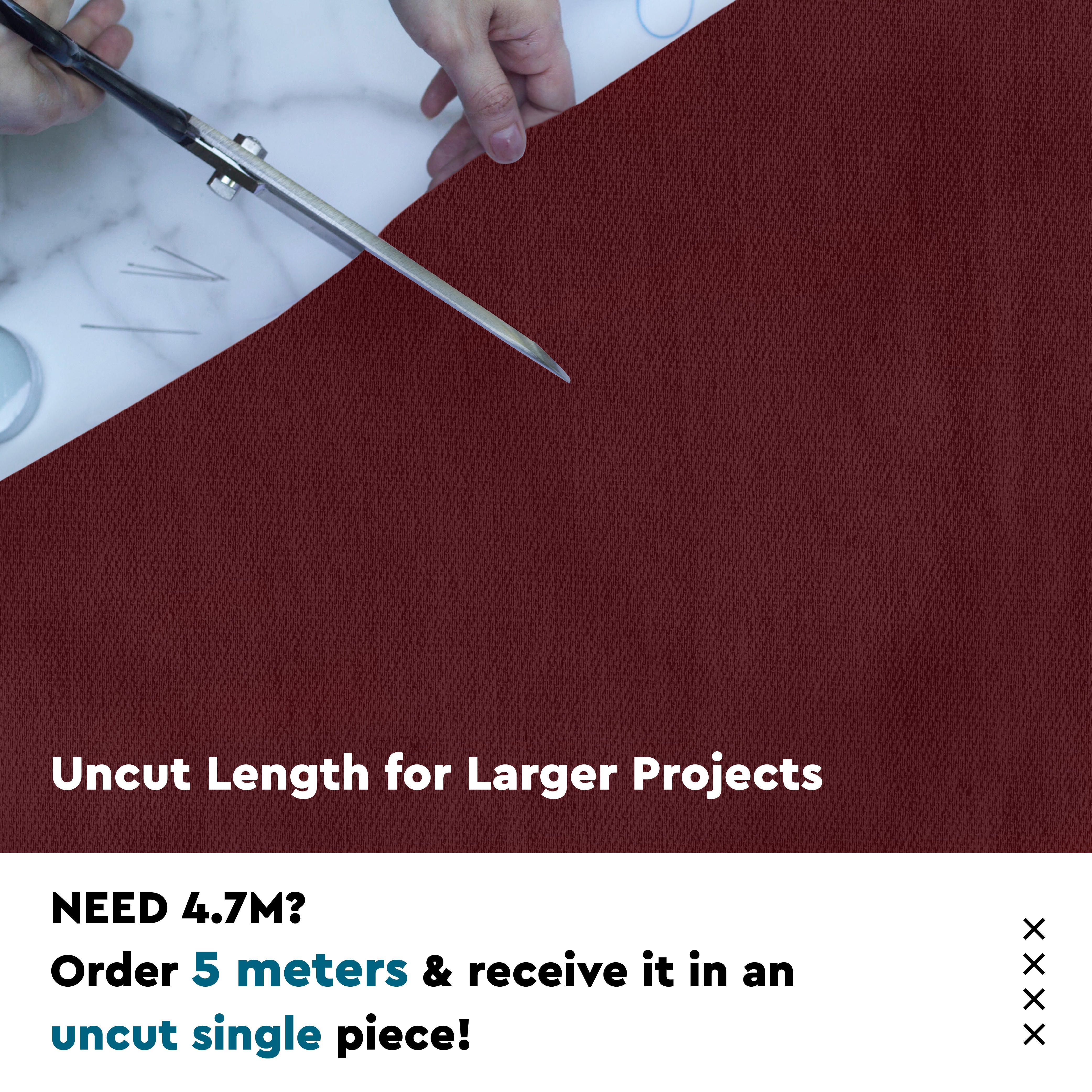 Mercerised Cotton Canvas Fabric, 100x150 cm Wide | Sold by the Metre, Cut to Length | Fabric For Cushions, Sofa Covers, Light Upholstery, Embroidery, Dress Material