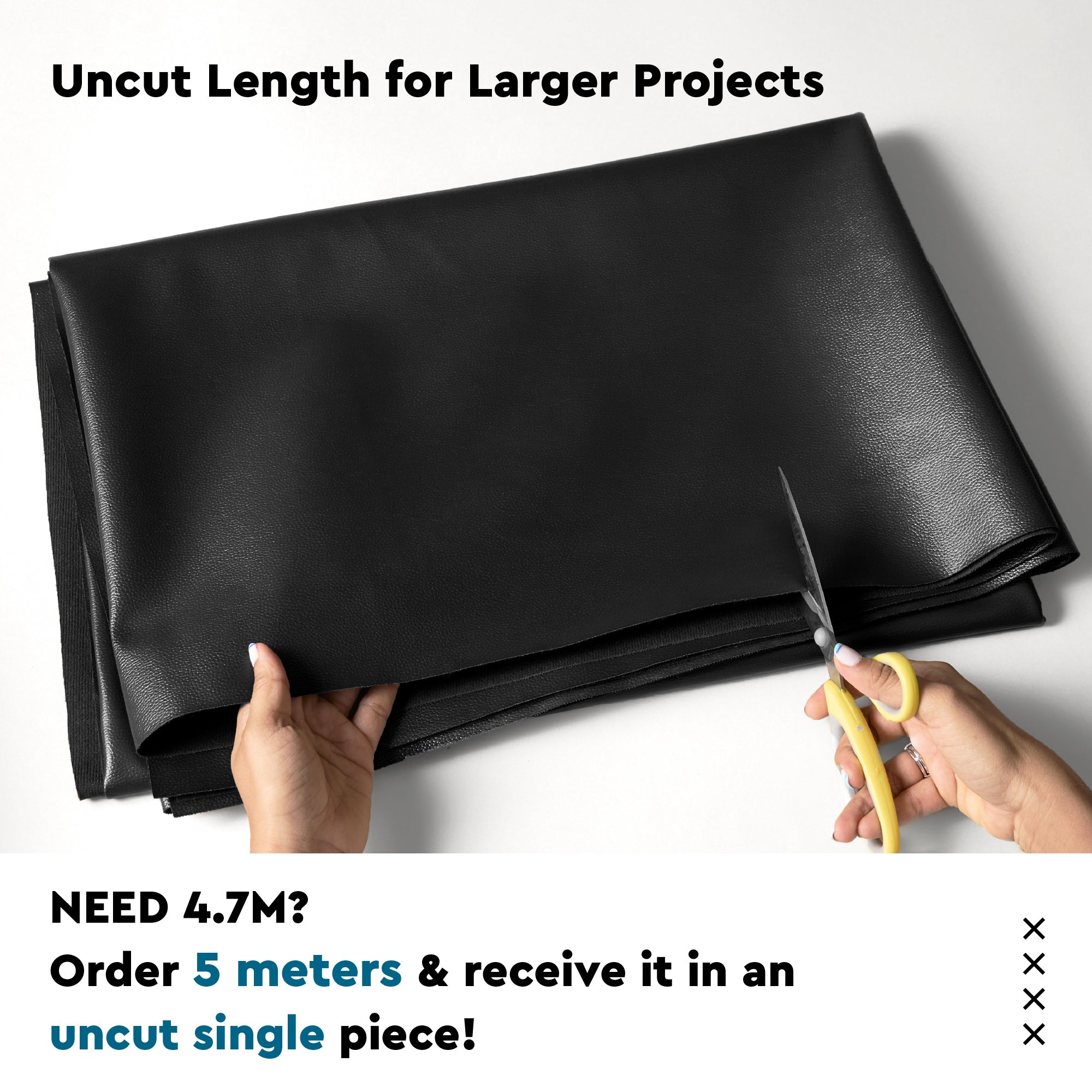Premium Faux Leather/Rexin Fabric by The Meter 54 Inch Wide | Synthetic Leather Fabric With Soft Feel | Waterproof, Durable | Ideal for Sofa Covers, DIY & Upholstery