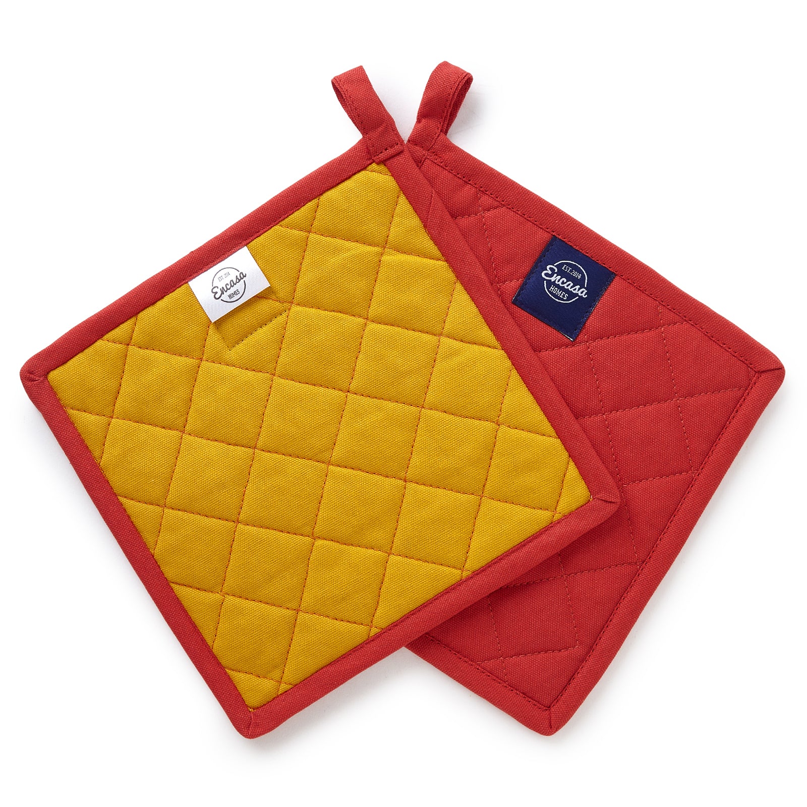 Yarn Dyed Cotton Mango Potholder (Pack of 4)